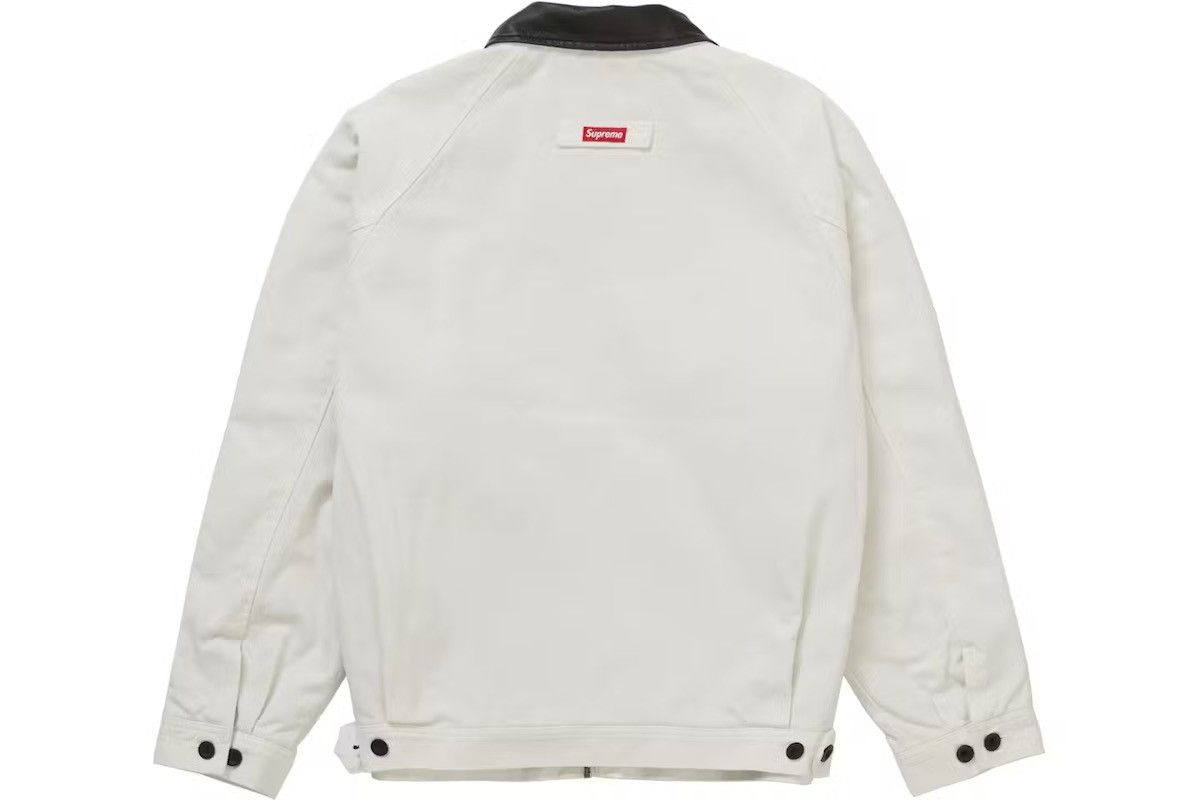 Supreme Supreme white leather collar work jacket FW20 Size US M / EU 48-50 / 2 - 7 Thumbnail