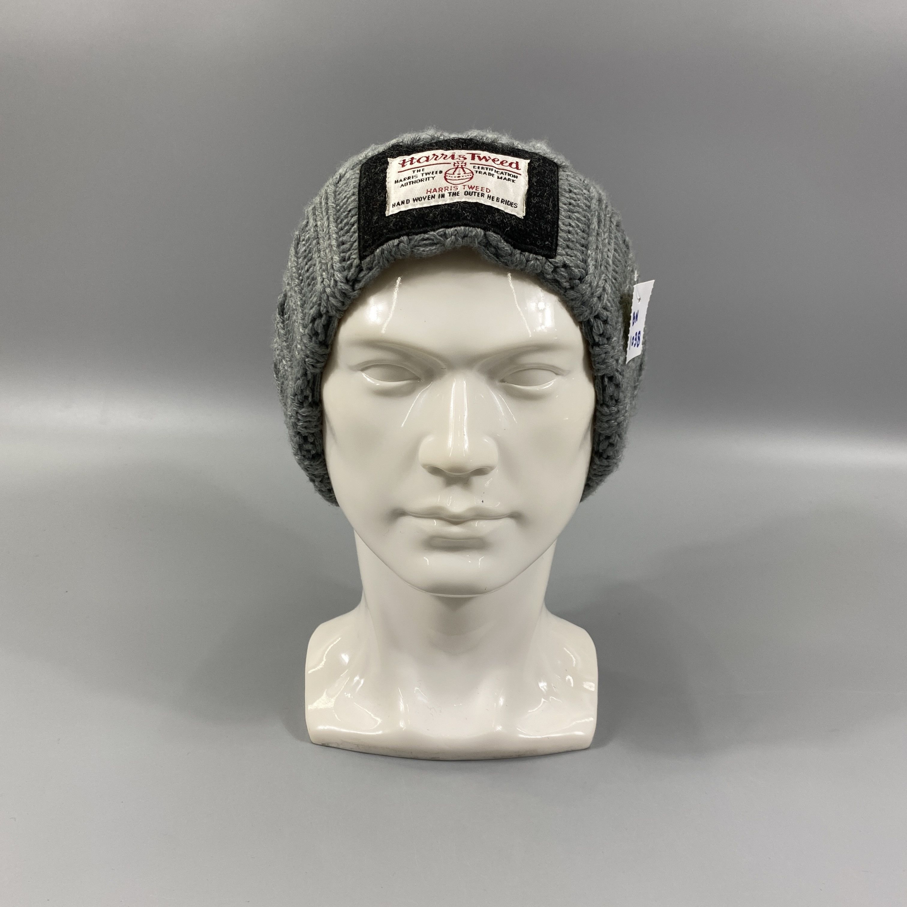 Japanese Brand Harris Tweed Knitted Beanie Hats -1038 Size ONE SIZE - 1 Thumbnail