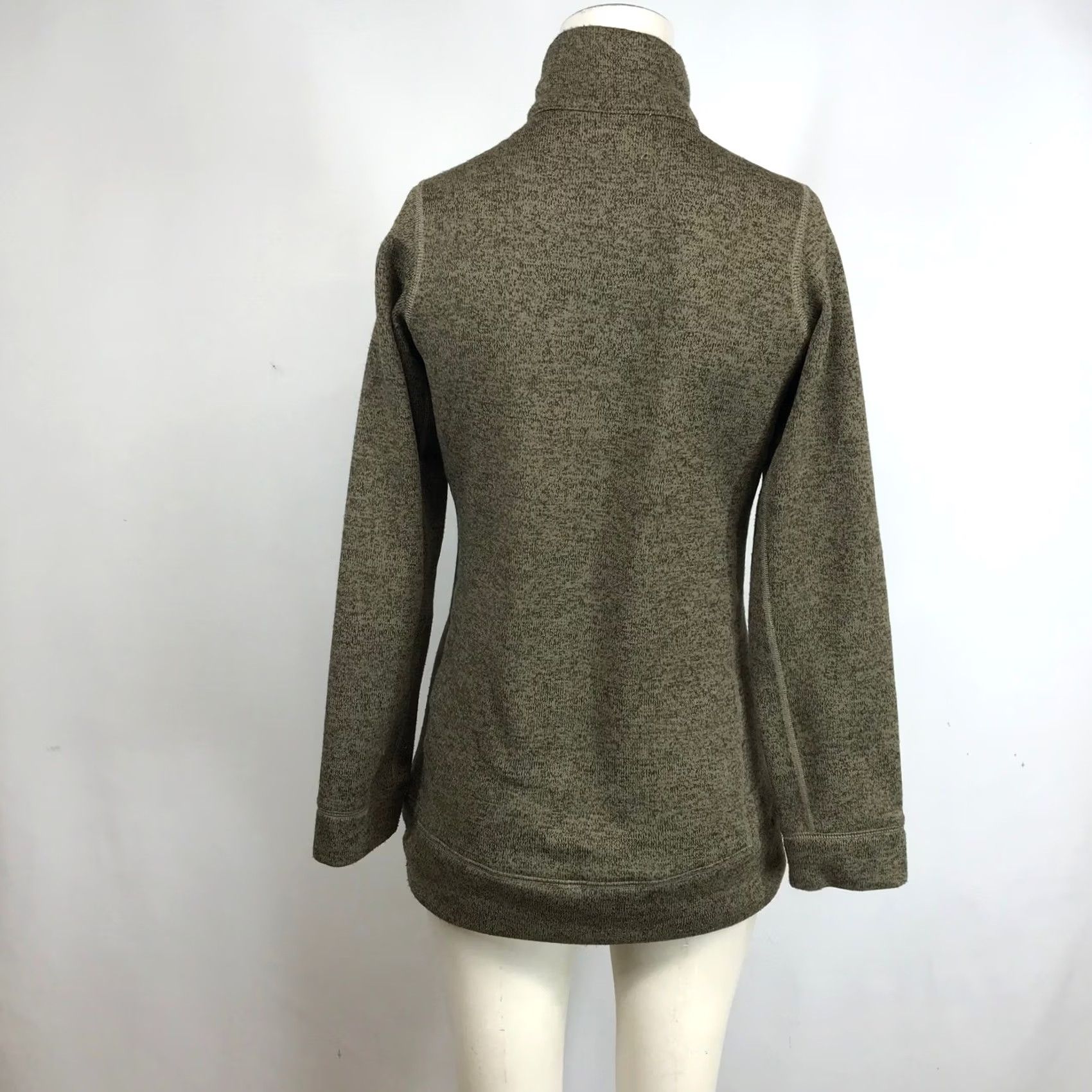 Olive Columbia XS Olive Green Marl Fleece Jacket - Outdoor Activewear Size XS / US 0-2 / IT 36-38 - 5 Thumbnail