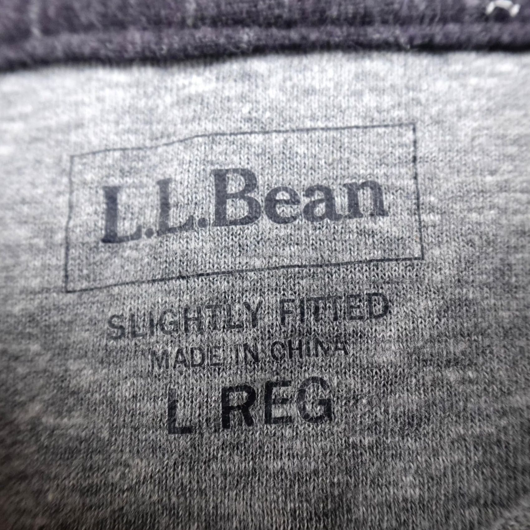 Vintage L.L. Bean Hoodie Mens L Gray Henley Sweatshirt Kangaroo Outdoor Hiking Pocketed Buttoned Solid Cotton Nylon Size US L / EU 52-54 / 3 - 5 Thumbnail