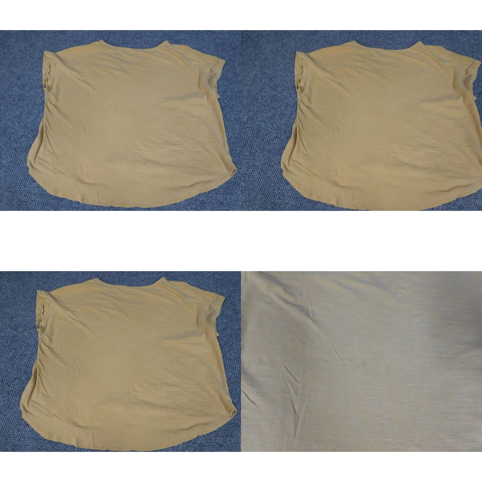 Old Navy Old Navy Womens Blouse 2XL Yellow Short Sleeve Round Neck Pullover Casual 100% Cotton Button Regular Fit Womens Size XXL / US 16-18 / IT 52-54 - 8 Thumbnail
