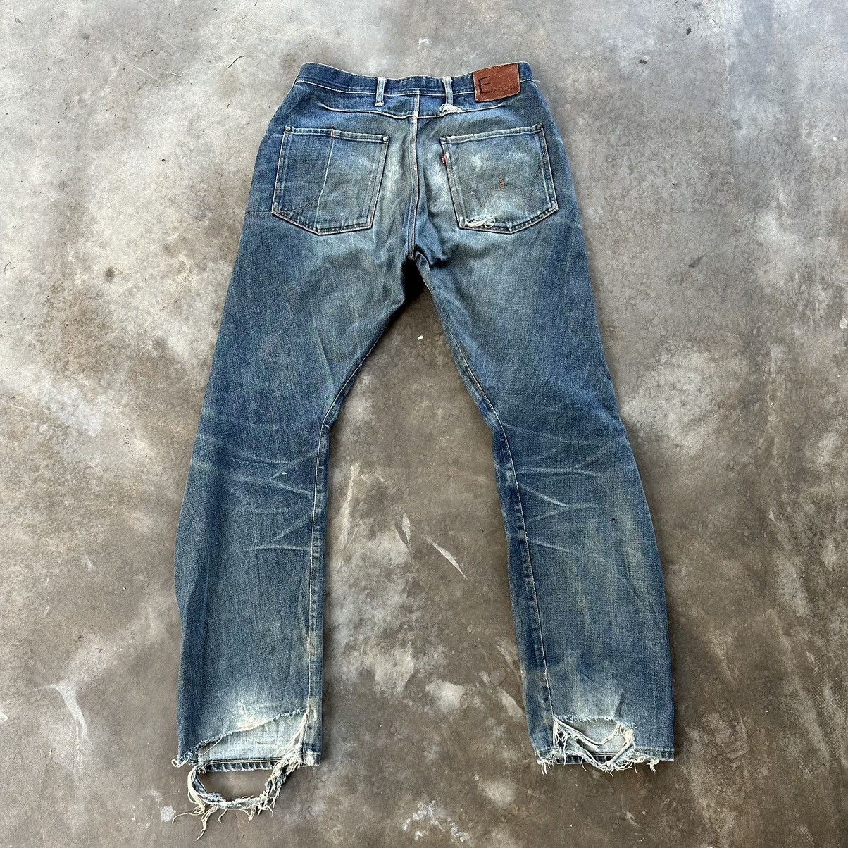 Edwin × Jean × Vintage Vintage Edwin E Function Rusty Faded Distressed Jean Denim Size US 32 / EU 48 - 10 Thumbnail