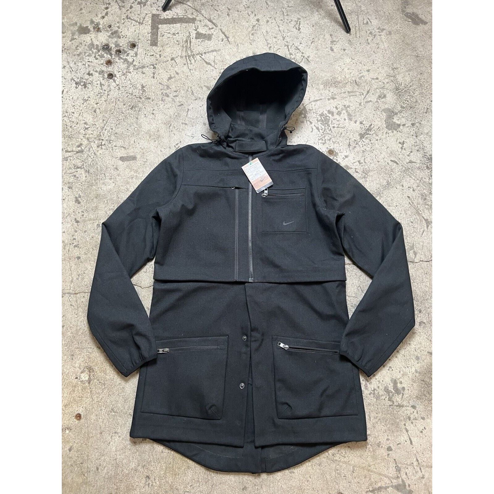 Nike Nike Women’s Black Convertible Parka Black Rare Sample 2013 Size US M / EU 48-50 / 2 - 1 Thumbnail