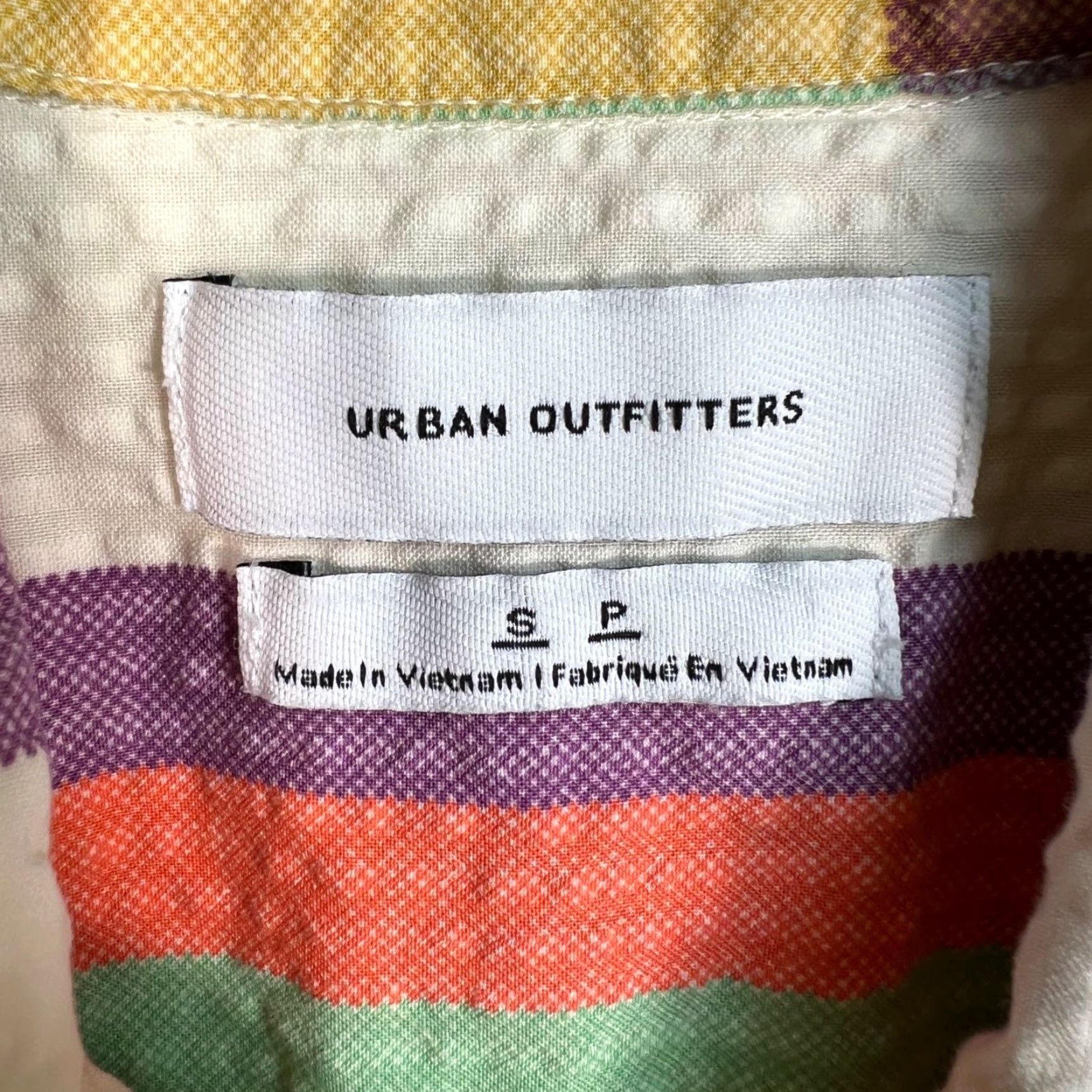 Urban Outfitters Urban Outfitters Mens Small Plaid Short-Sleeve Button-Up Shirt 100% Cotton Size US S / EU 44-46 / 1 - 3 Thumbnail