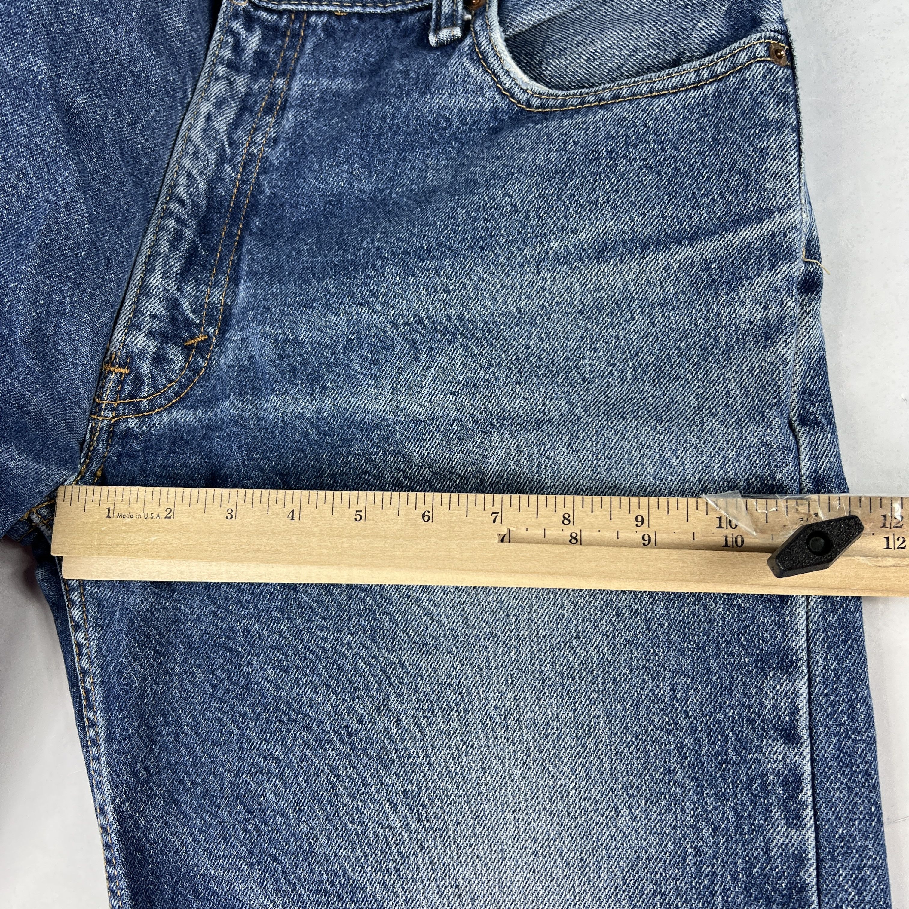 Levi's Levi's Jeans 505 Straight Blue Faded Cotton Denim Size US 37 - 22 Thumbnail