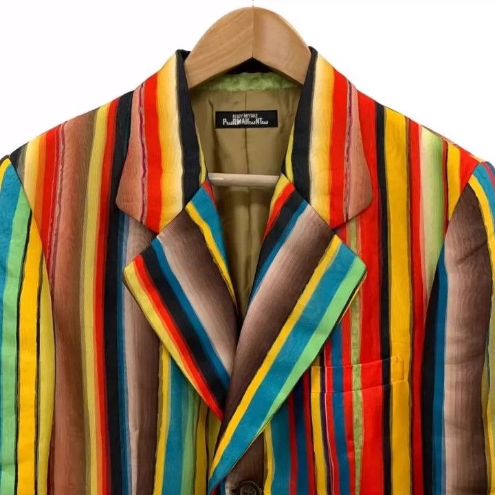 Issey Miyake issey miyake Colorful striped silk coat Size US M / EU 48-50 / 2 - 2 Thumbnail