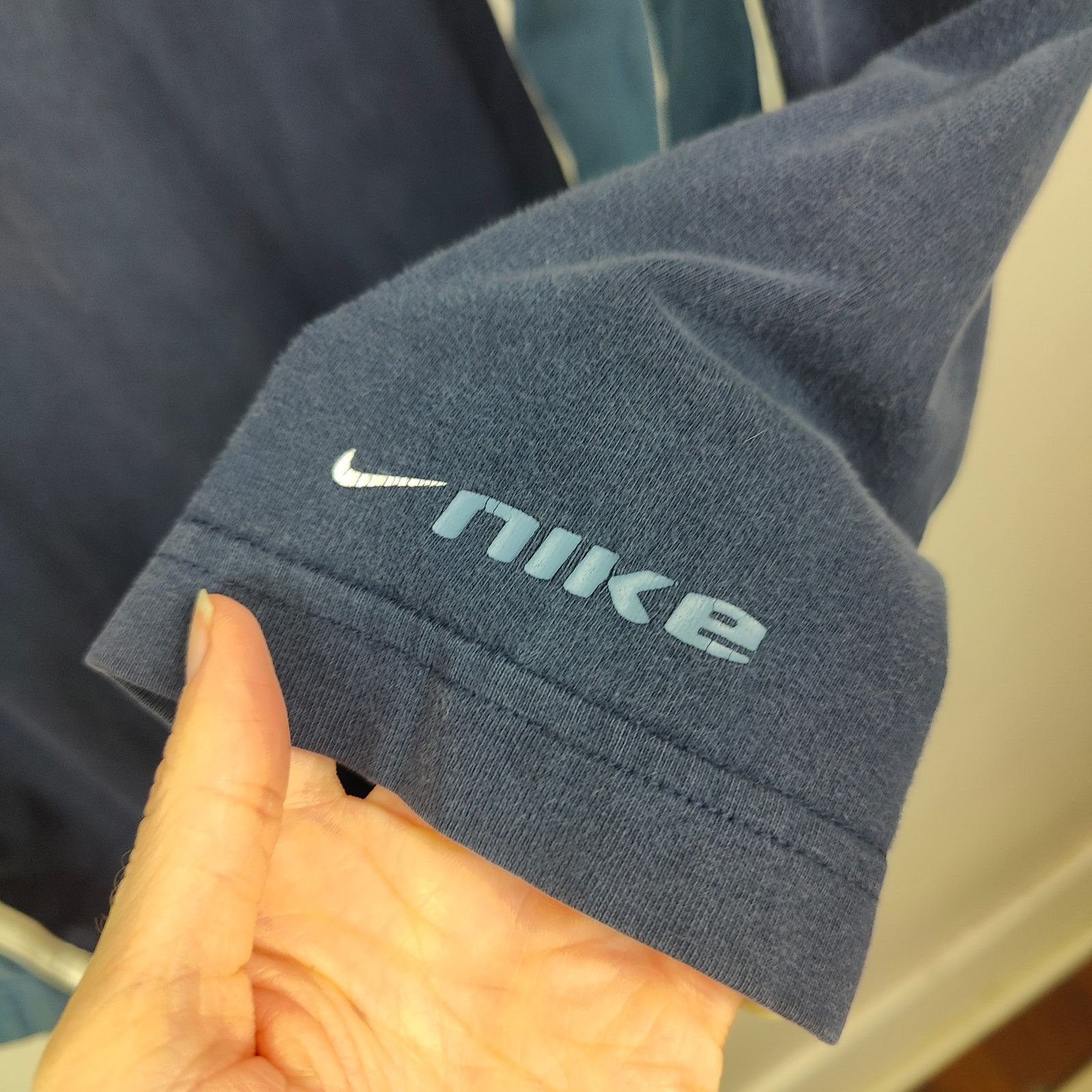 Nike Vintage Y2K Nike T-Shirt Mens XL Navy Blue Vented 90s Size US XL / EU 56 / 4 - 3 Thumbnail