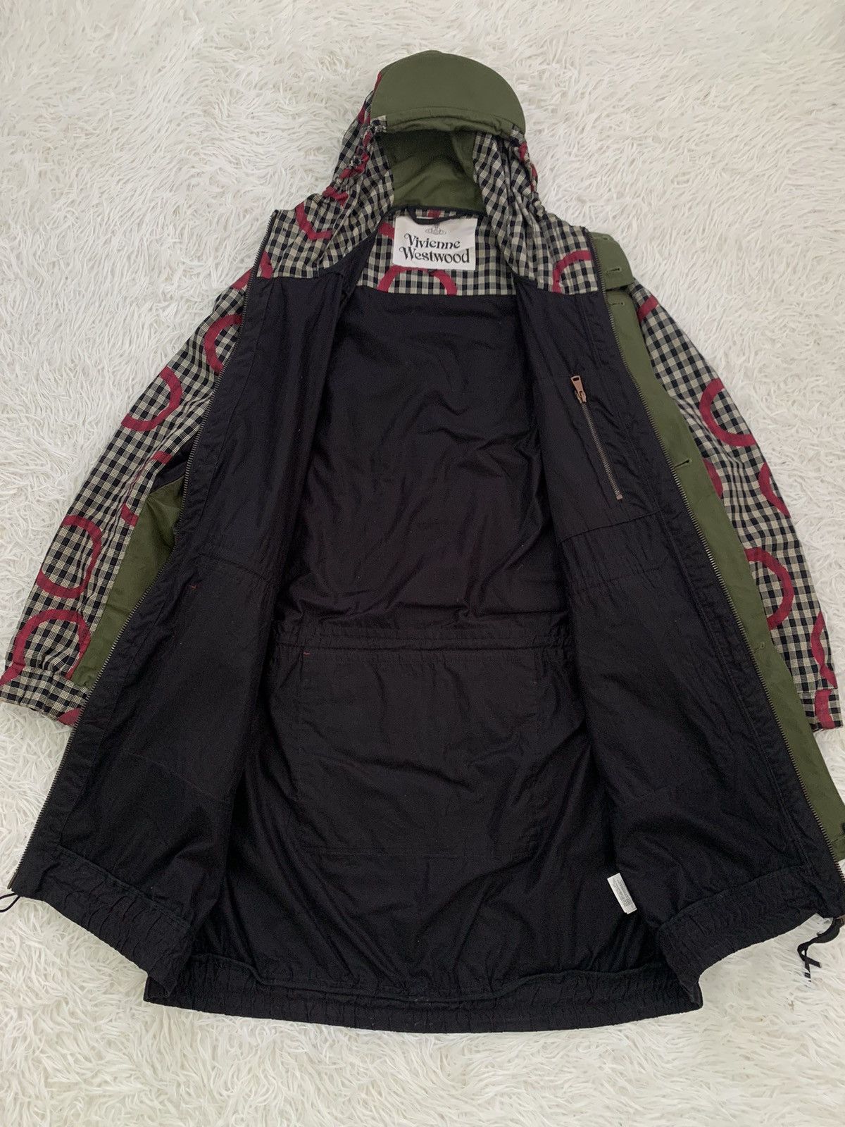 Vivienne Westwood Super Rare Vivienne Westwood Gingham Panel Coat Jacket Parka Size US L / EU 52-54 / 3 - 13 Thumbnail
