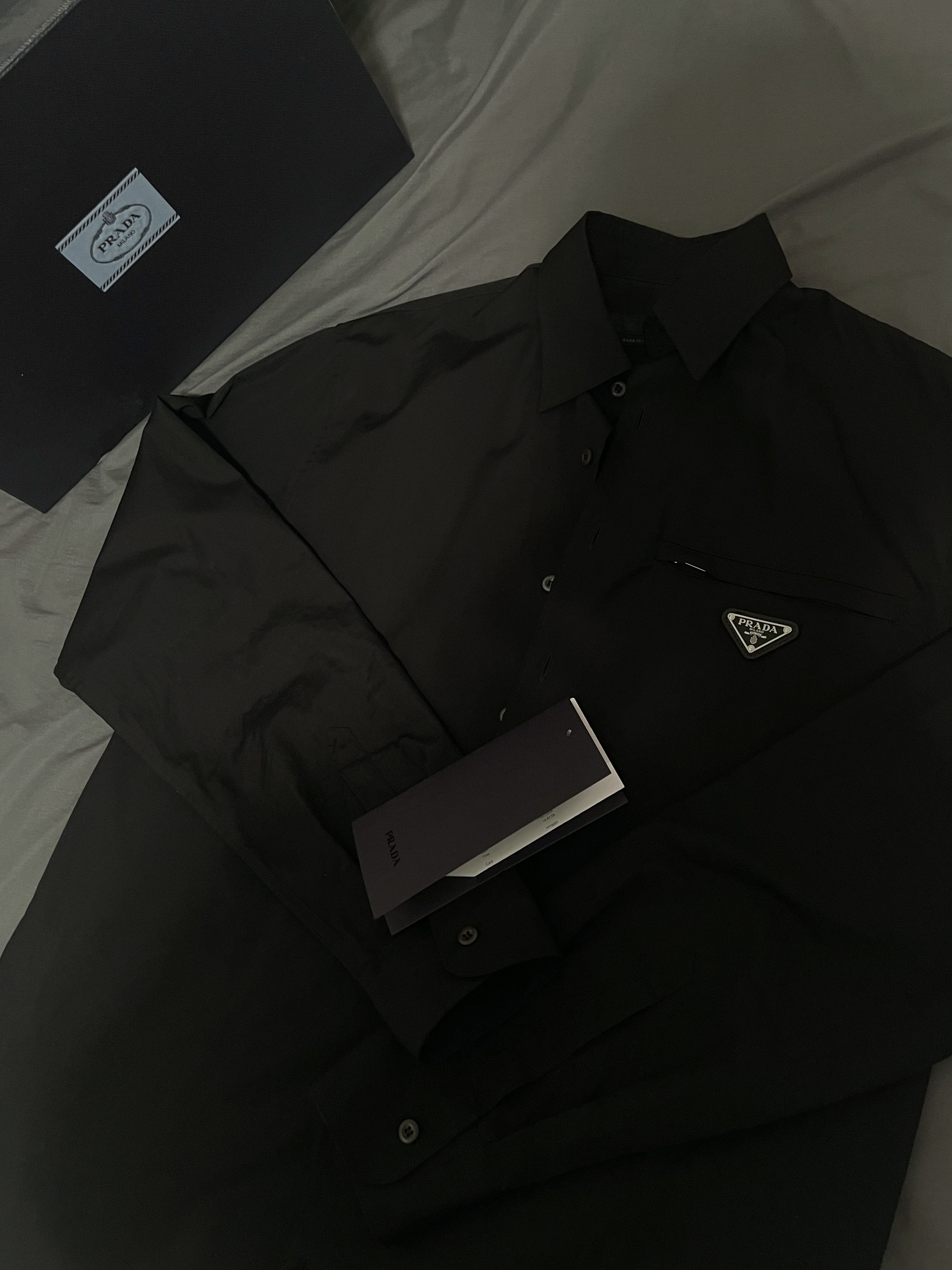 Prada Prada Cotton Shirt Black XS Size US XS / EU 42 / 0 - 2 Thumbnail
