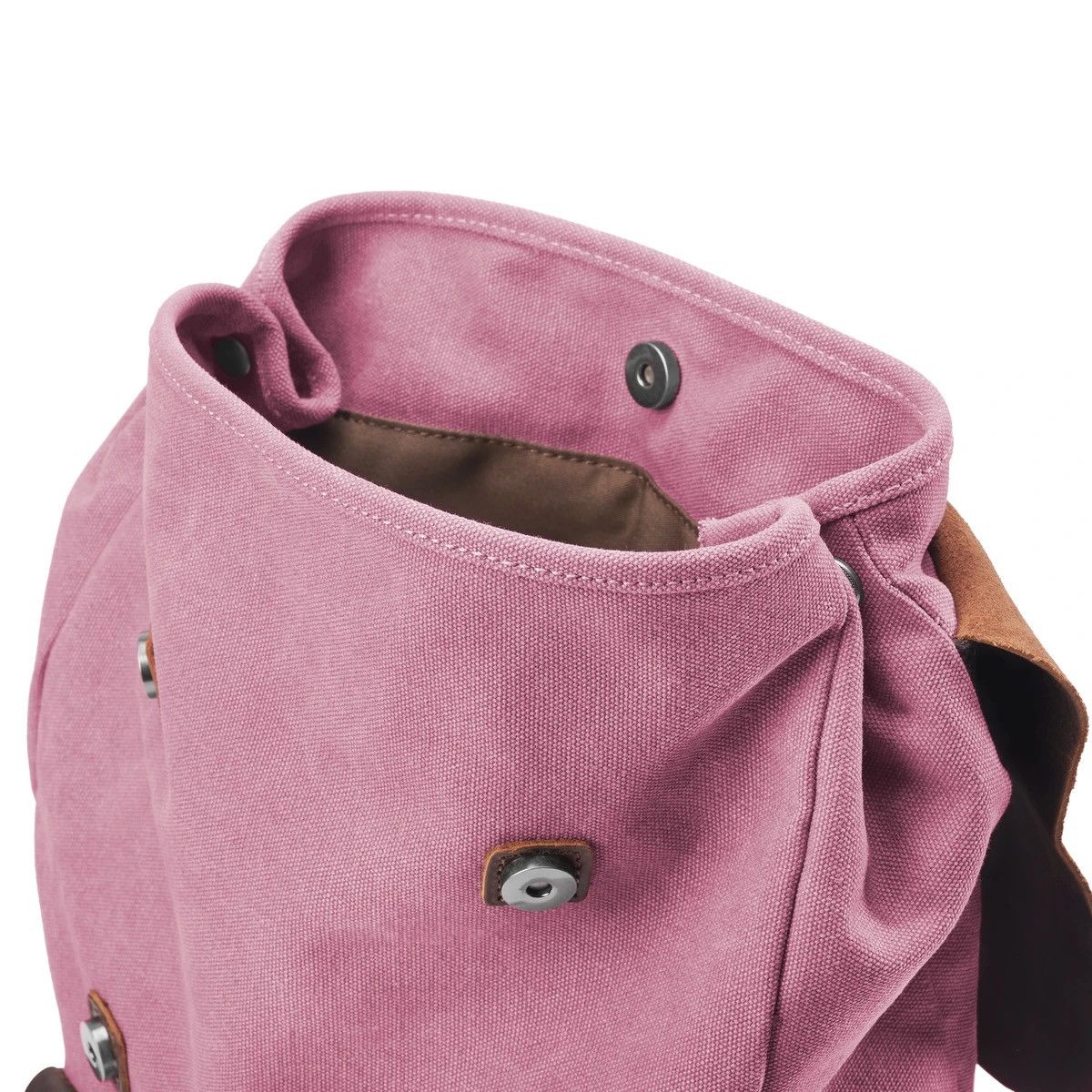 Other Vintage-Style Pink Leather & Canvas Backpack Size ONE SIZE - 5 Thumbnail