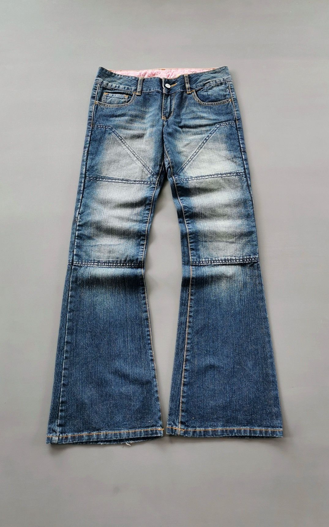 Vintage Bootcut Flared Hornee Kevlar Motorcycle Jeans Size US 31 - 1 Thumbnail