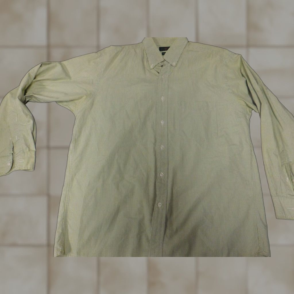 J.Crew J.CREW Oarsman Shirt Mens 15.5 Green Plaid Button-Front Casual Size US L / EU 52-54 / 3 - 1 Thumbnail