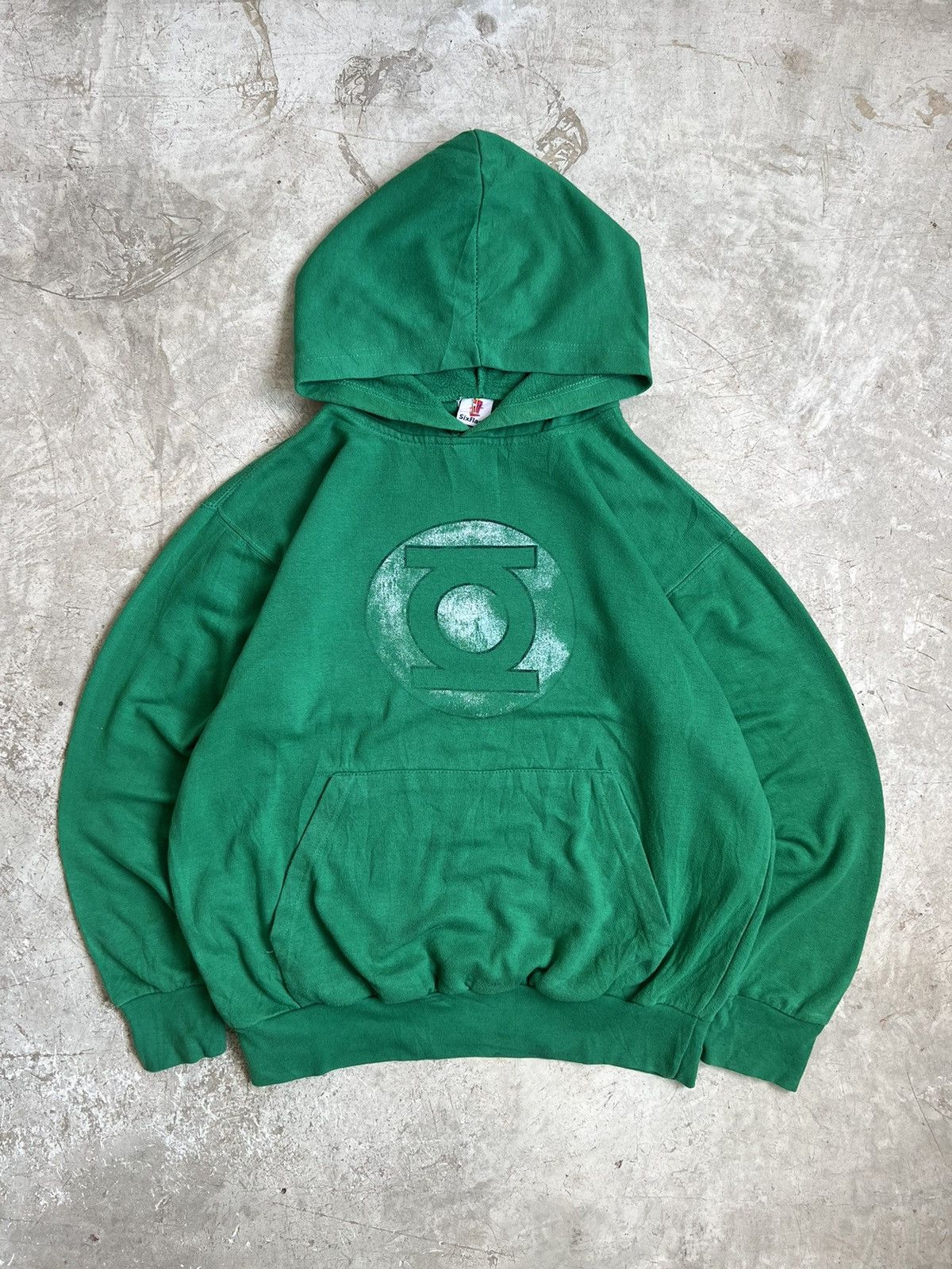 DC Comics × Russell Athletic × Vintage OG! Vintage 90s DC Comics Green Lantern Logo Hoodie Size US M / EU 48-50 / 2 - 1 Thumbnail