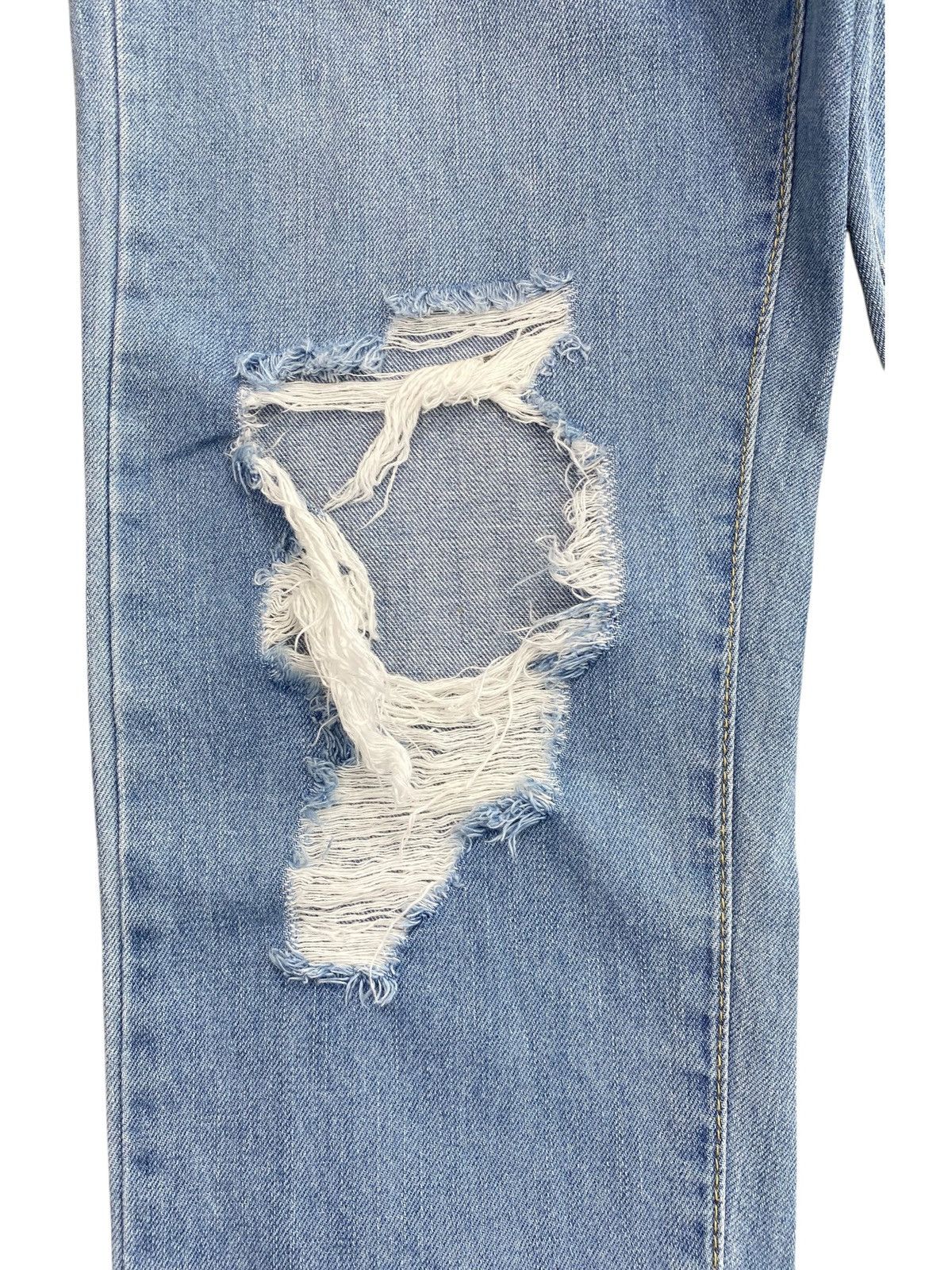Japanese Brand Japanese hyphenworld Faded Wash Hairy leg Distress Jeans Size US 30 / EU 46 - 4 Thumbnail