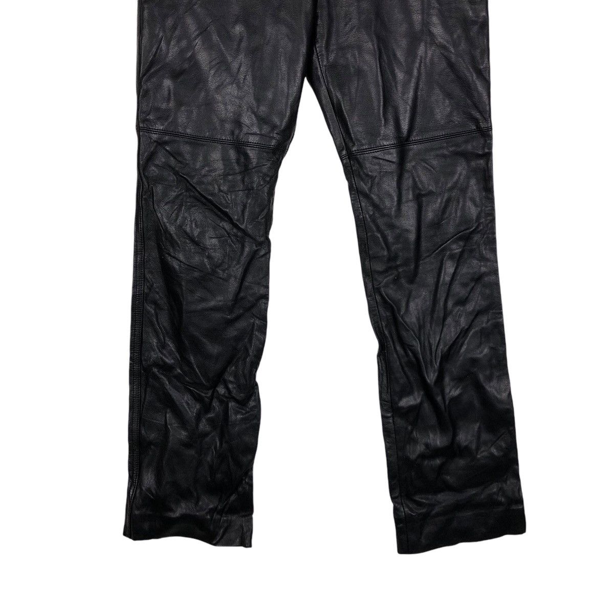 Genuine Leather 📌Vintage Genuine Leather Pants Biker Agnes B. Size US 30 / EU 46 - 5 Thumbnail