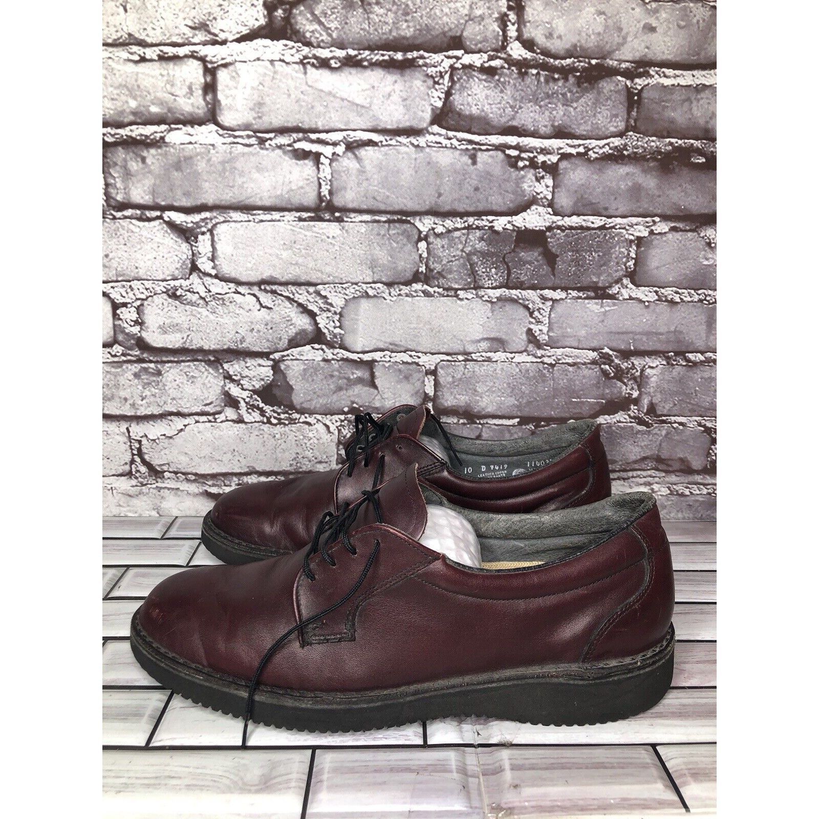 L.L. Bean L.L Bean Freeport Maine Red Leather Oxfords Lace Up Shoes Me Size US 10 / EU 43 - 10 Thumbnail
