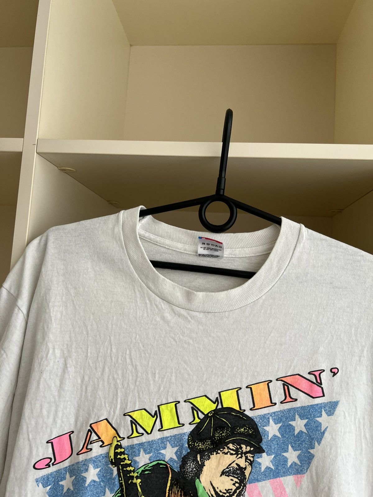 Fruit Of The Loom Vintage 1990 Carlos Santana Jammin Tee L New Orleans USA Size US L / EU 52-54 / 3 - 9 Thumbnail