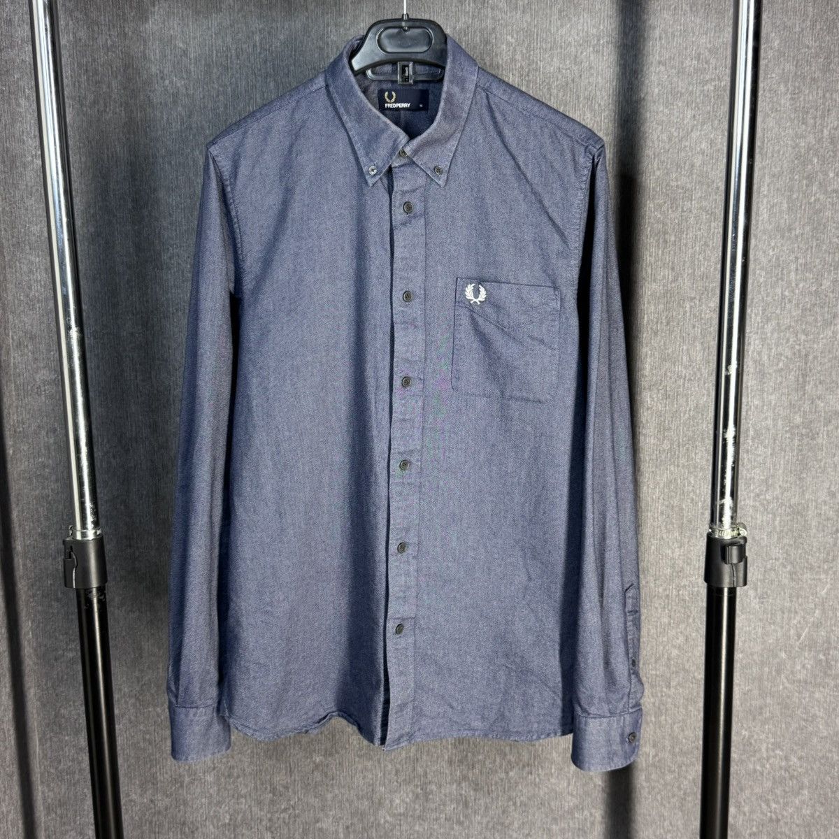 Fred Perry Vintage Fred Perry Cotton Shirt M Chest Logo overshot Size US M / EU 48-50 / 2 - 1 Thumbnail