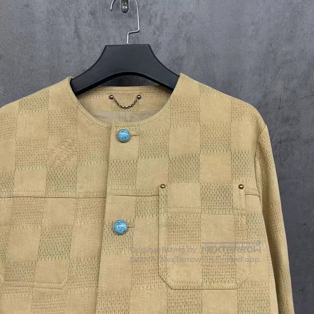 Louis Vuitton lv louis vuitton turquoise checkered logo jacket. Size US L / EU 52-54 / 3 - 2 Thumbnail