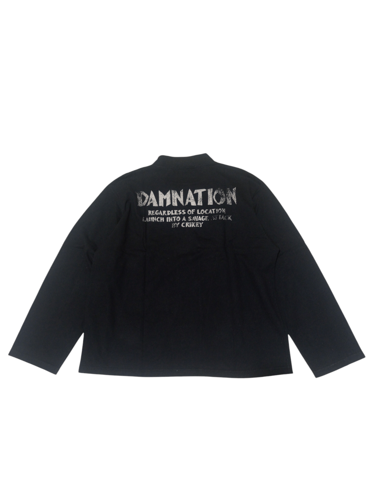 If Six Was Nine × Japanese Brand × Le Grande Bleu (L.G.B.) Vintage RNA "only anrchiss are pretty" Sun faded long sleeve Size US M / EU 48-50 / 2 - 2 Thumbnail