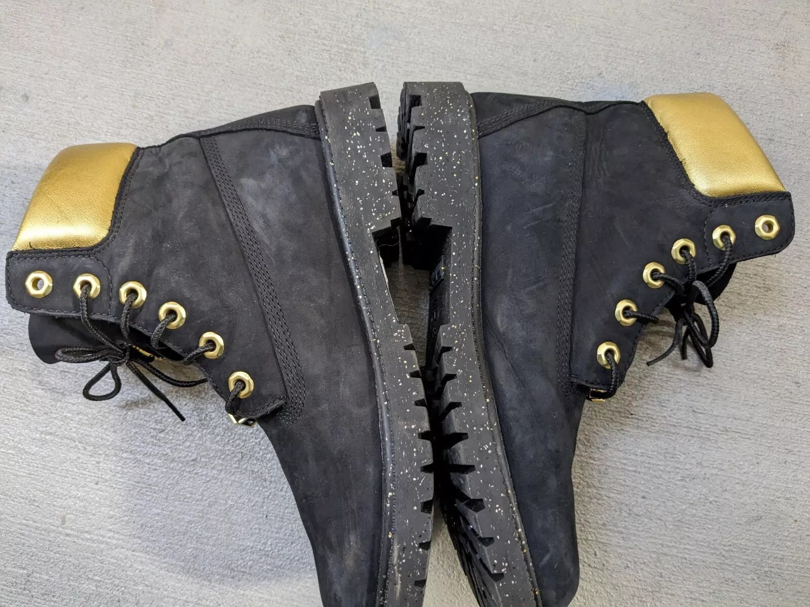 Timberland Women's Timberland Boots Black Suede Gold 8 Leather Rubber Size US 8 / IT 38 - 10 Thumbnail