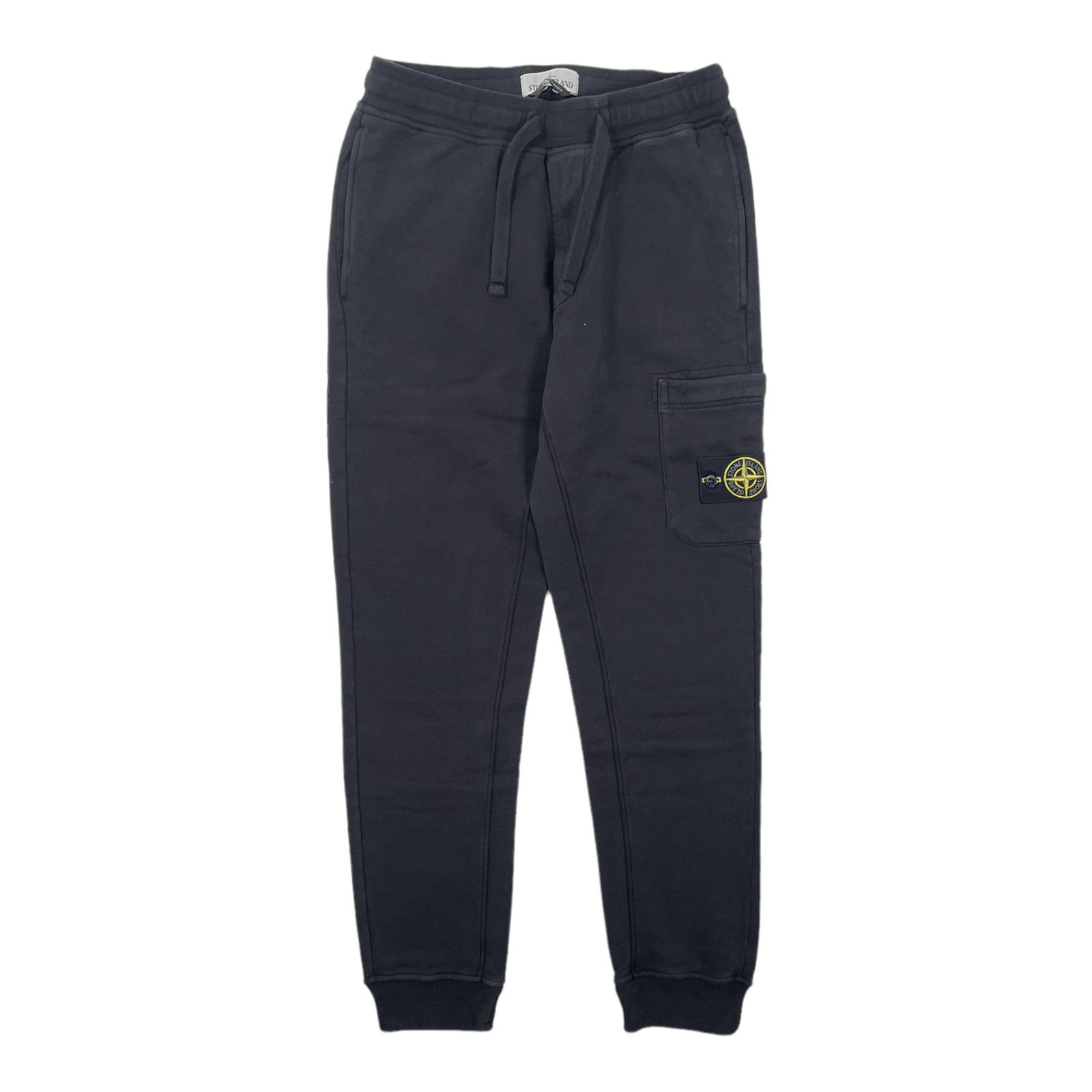 image of Stone Island Fleece Sweatpants Black, Men's (Size 30)