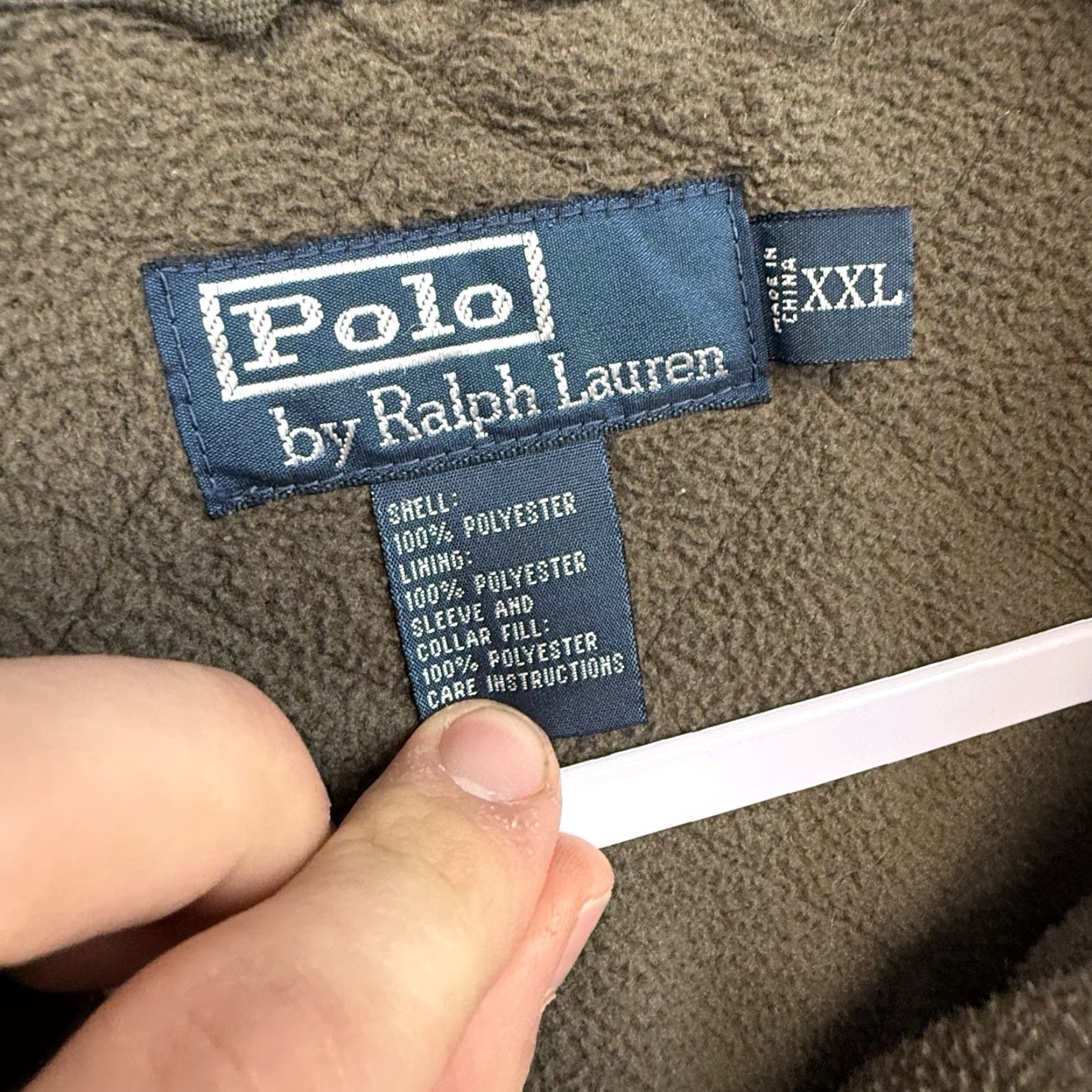 Polo Ralph Lauren VINTAGE Polo Ralph Lauren Olive Green Quilted Field Jacket Corduroy Trim Men 2XL Green Quilted Snaps Pockets All Seasons Insulated Outdoor 90s Mens Size US XXL / EU 58 / 5 - 4 Thumbnail