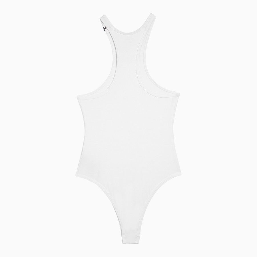 The Attico o1d2blof1024 One-Piece Swimming Costume in White Size M / US 6-8 / IT 42-44 - 2 Thumbnail