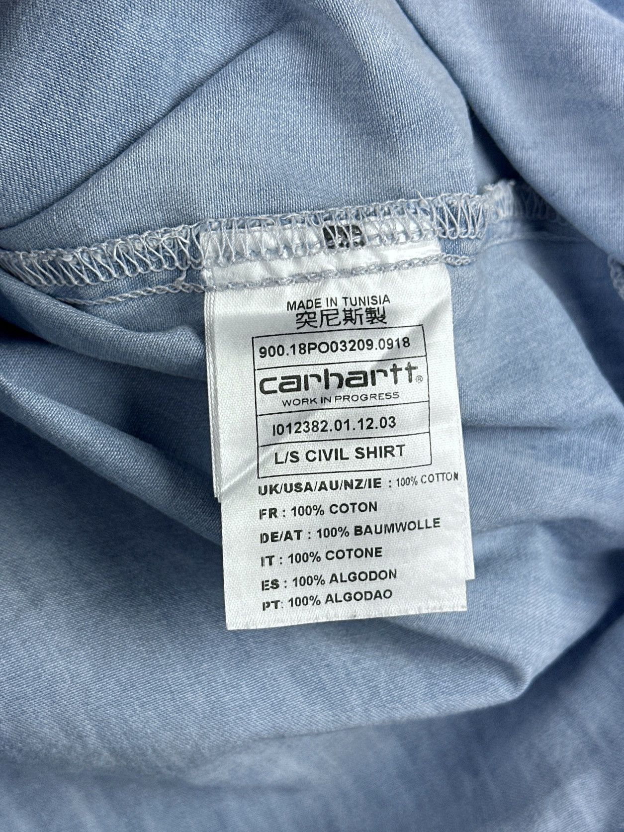 Carhartt Wip Carhartt WIP Civil Shirt Long Sleeve Button Down Pocket Size US S / EU 44-46 / 1 - 9 Thumbnail