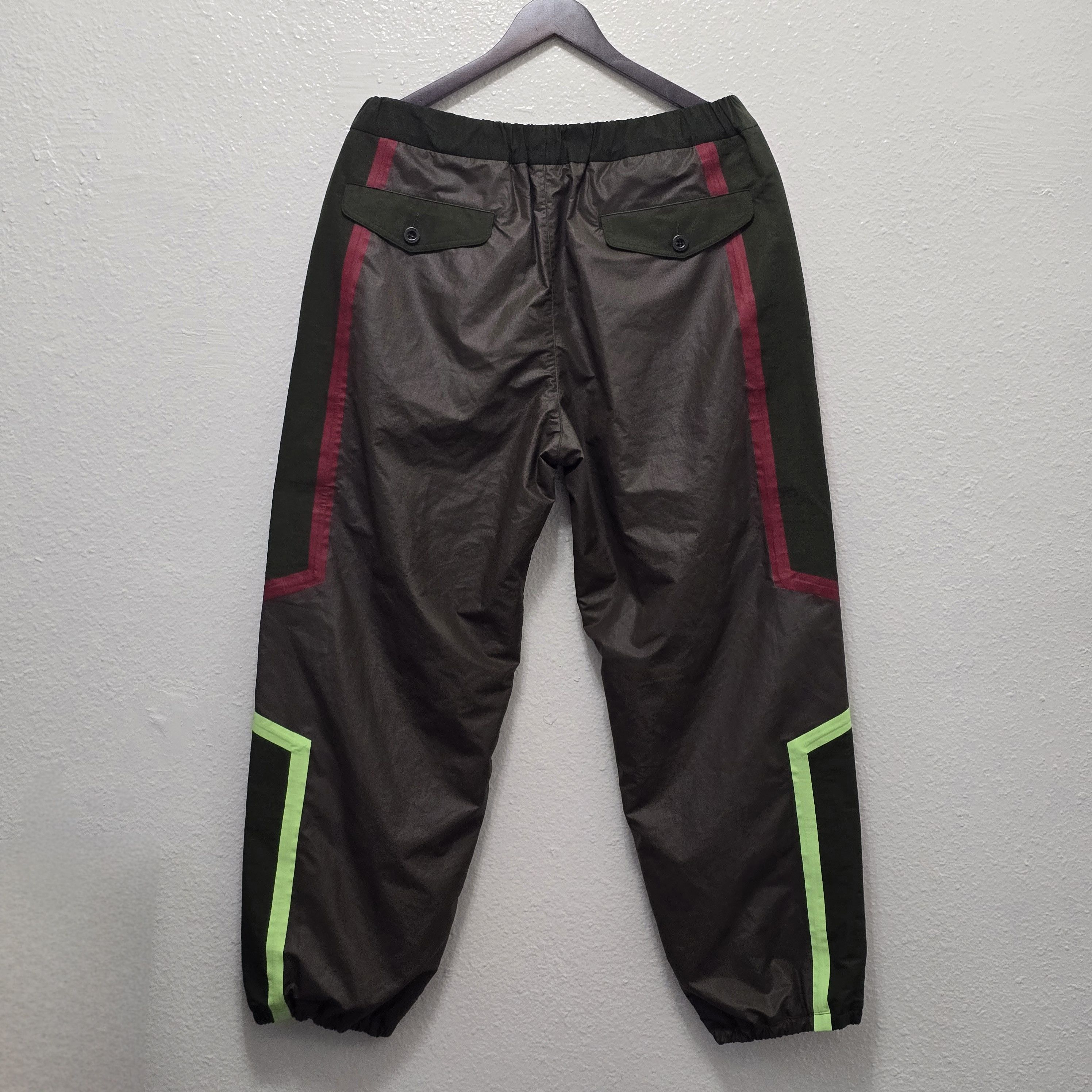 CLOT × Nike × Sacai Olive green joggers Size US 34 / EU 50 - 6 Thumbnail