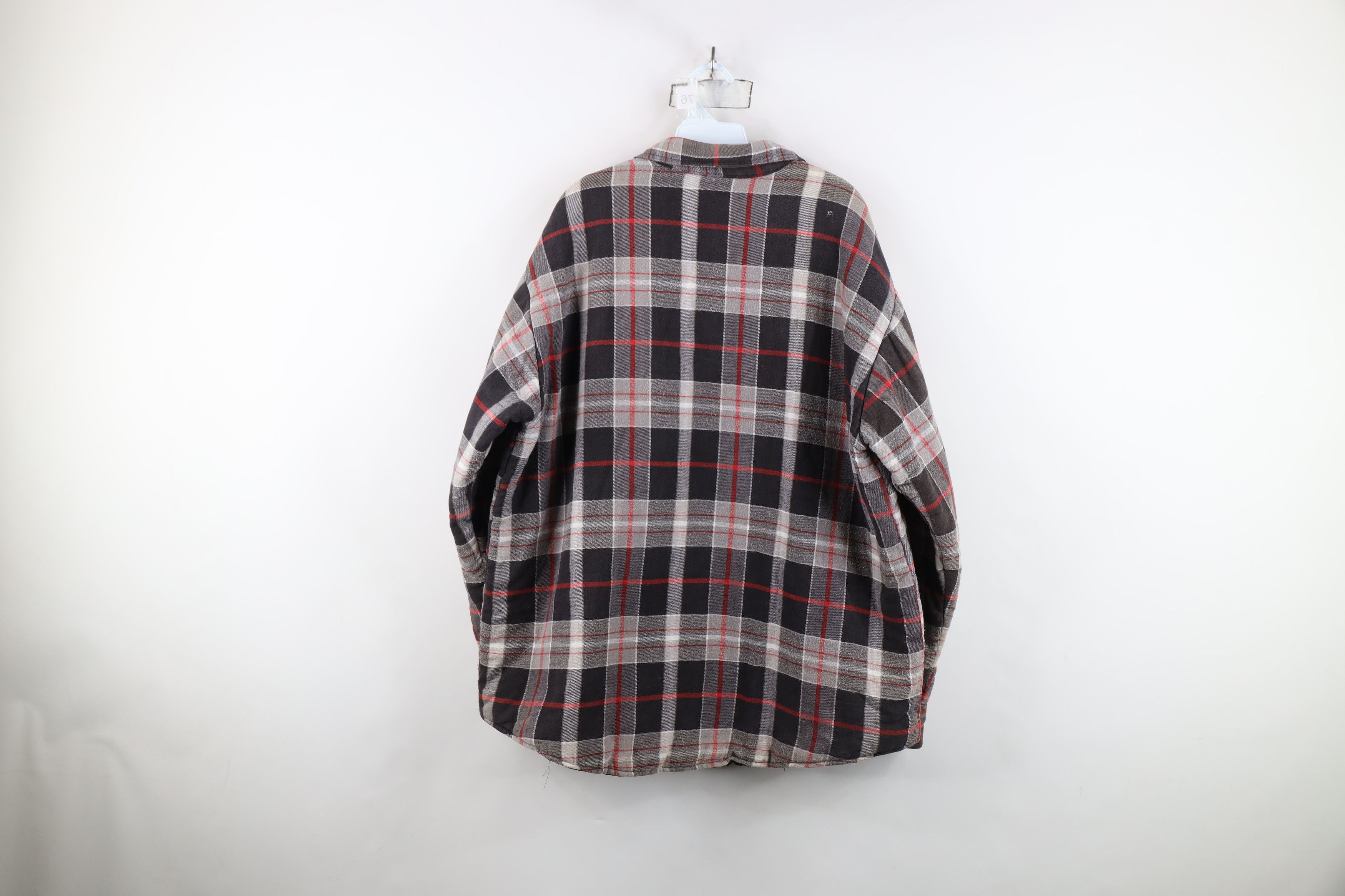 Vintage Vintage 90s Streetwear Flannel Button Shirt Jacket Jac Shirt Size US XXL / EU 58 / 5 - 12 Thumbnail
