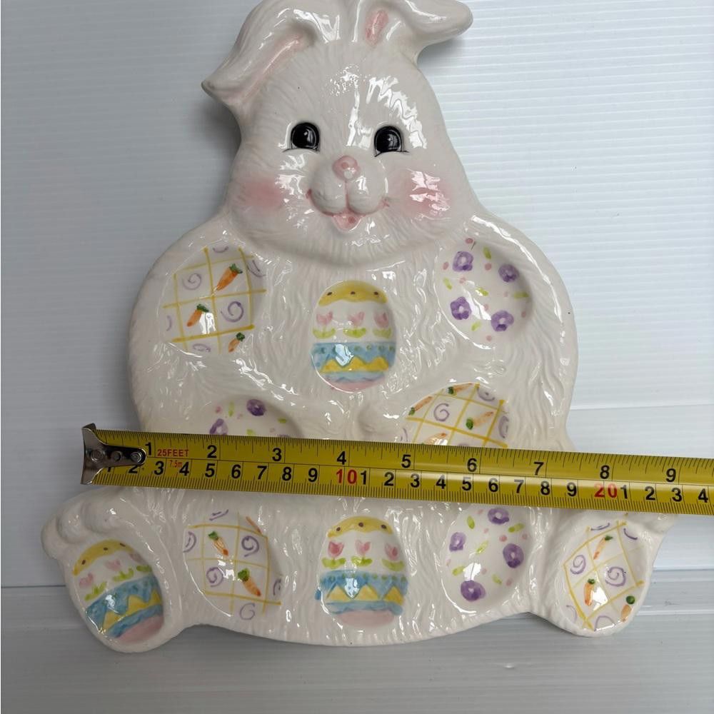 Designer Vintage CKRO Easter Bunny Deviled Egg Plate Size ONE SIZE - 3 Thumbnail