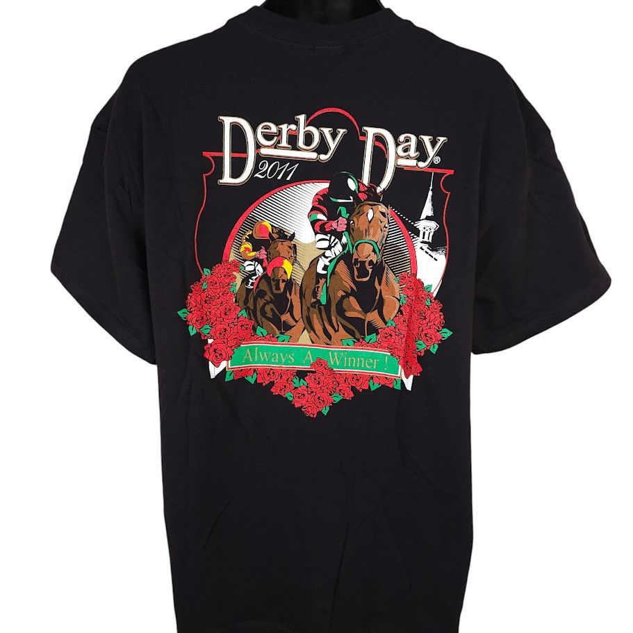 Delta Kentucky Derby Day T Shirt Mens Size XL Black 2011 Sams Town Size US XL / EU 56 / 4 - 1 Thumbnail