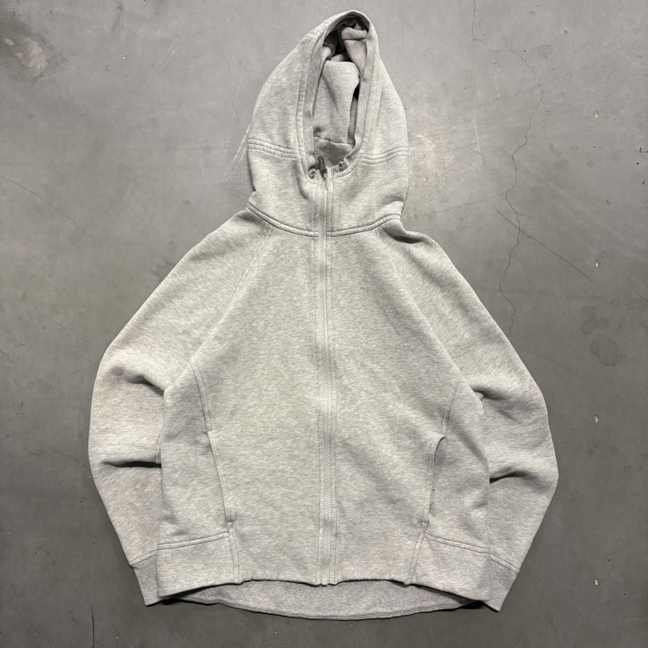 Vintage Crazy Vintage Y2K/2000s Blank Grey Zipup Hoodie! Size US S / EU 44-46 / 1 - 1 Thumbnail