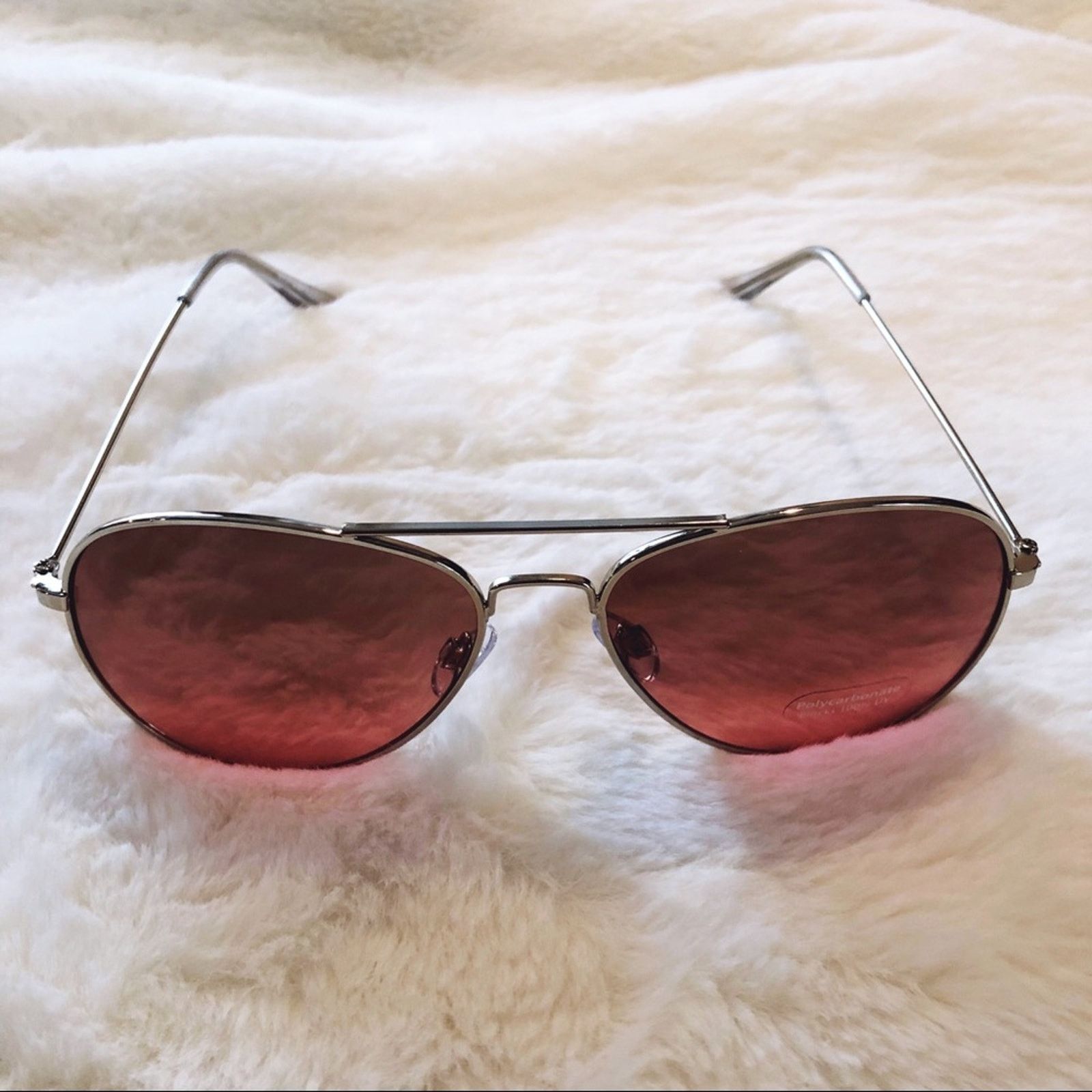 Other Rosalia Dark Pink Full Rim Aviator Sunglasses Size ONE SIZE - 5 Thumbnail