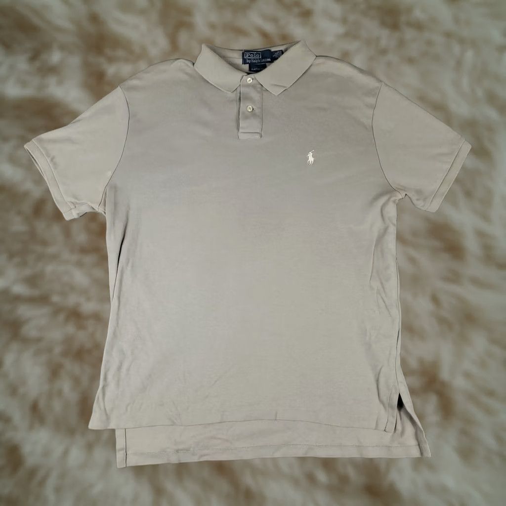 Ralph Lauren Ralph Lauren Polo Shirt Mens L Gray Pony Casual Short Sleeve Polo Size US L / EU 52-54 / 3 - 1 Thumbnail