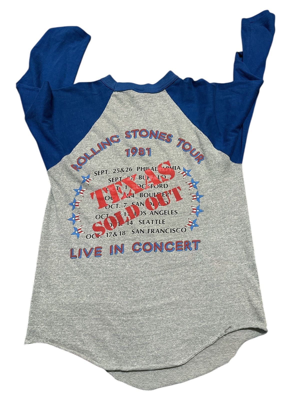 Vintage Vintage Band Tee The Rolling Stone 3qtr . Size US M / EU 48-50 / 2 - 5 Thumbnail