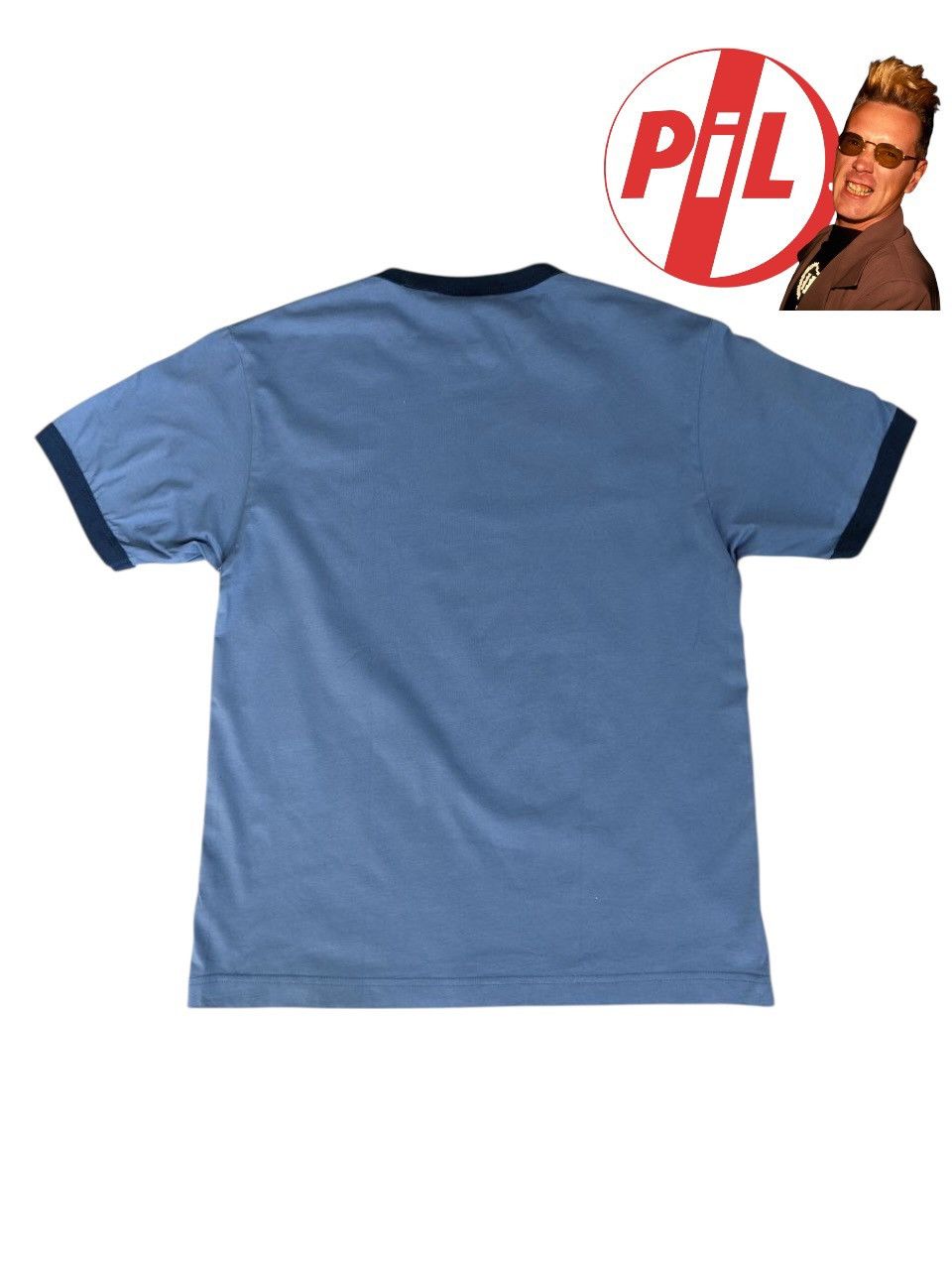 Band Tees PUBLIC IMAGE LTD BLUE INDIGO RINGER BANDTEE Size US S / EU 44-46 / 1 - 2 Thumbnail