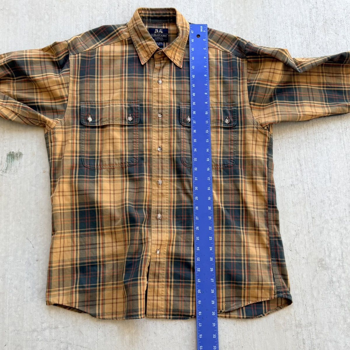 Willis & Geiger Vintage Willis & Geiger Plaid Button Down Shirt Cotton Size US M / EU 48-50 / 2 - 6 Thumbnail