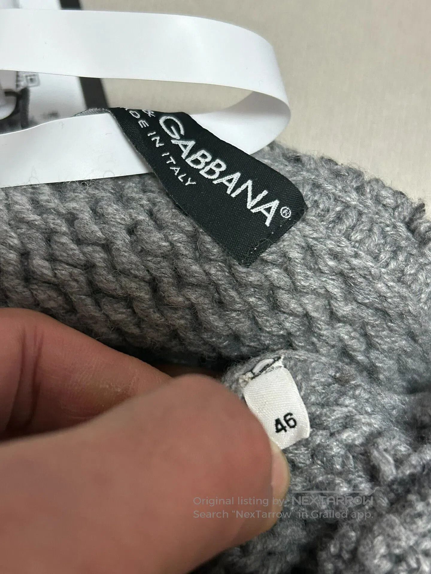 Dolce & Gabbana Dolce & Gabbana Knit Sweater with Iris Pattern. Size L / US 10 / IT 46 - 3 Thumbnail