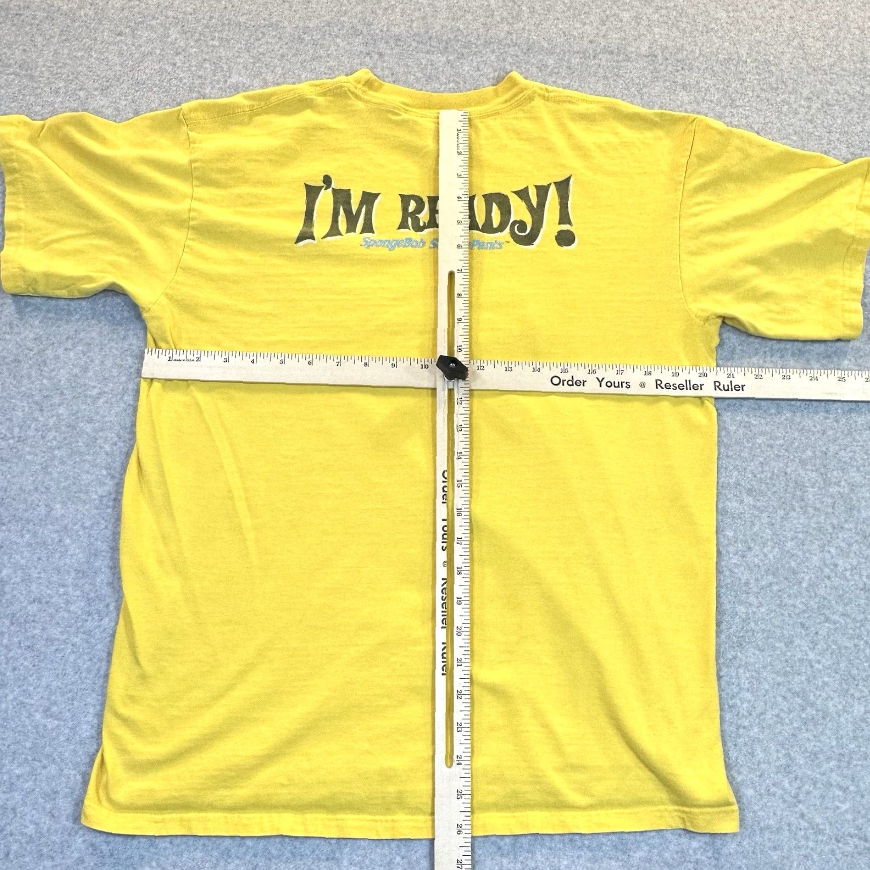 Vintage VINTAGE Spongebob Y2K Tee Yellow Graphic Two Sided I'm Ready Men's L Shirt Size US L / EU 52-54 / 3 - 7 Thumbnail