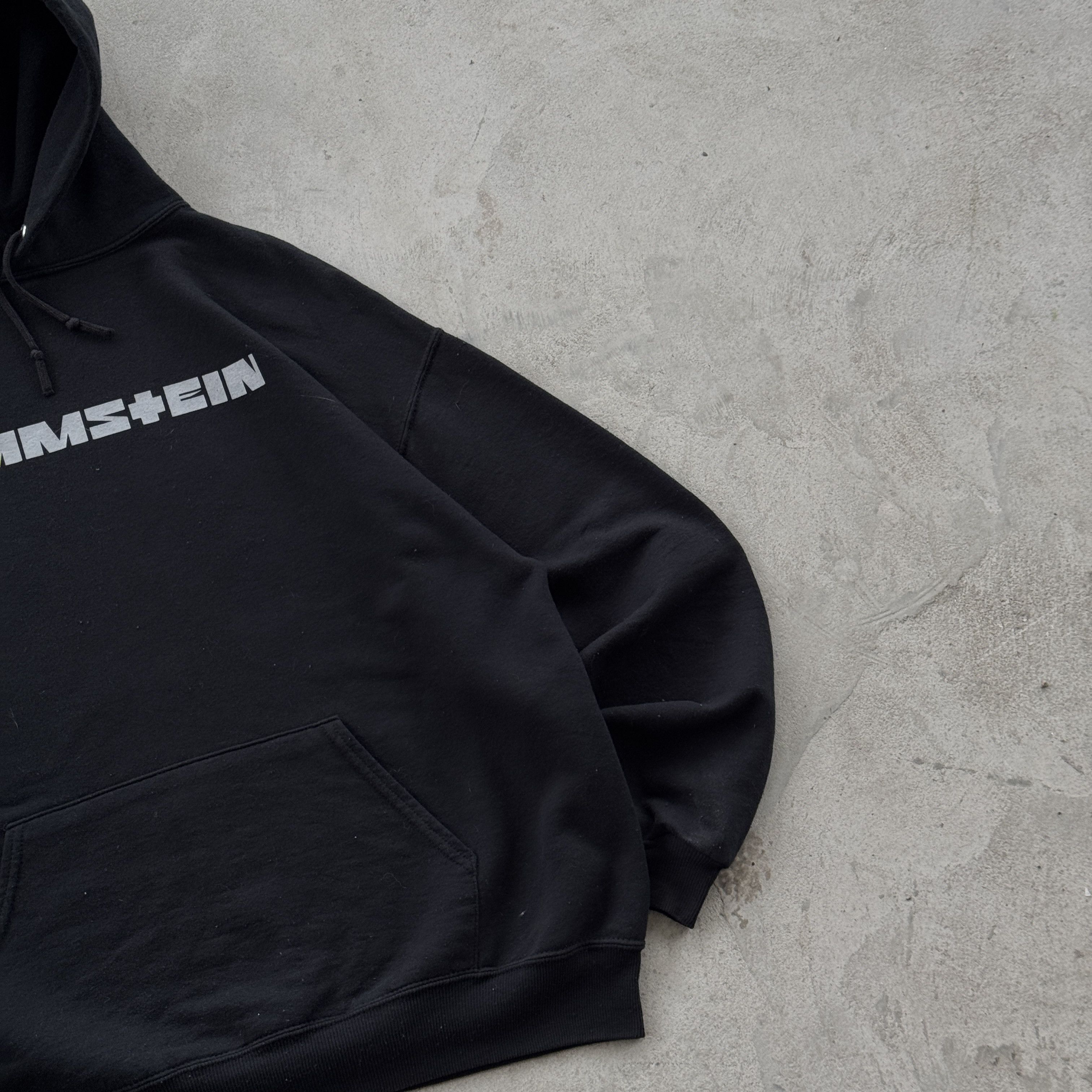 Band Tees Vintage 90s Rammstein Rock Band Hooded Sweatshirt Size US XL / EU 56 / 4 - 3 Thumbnail