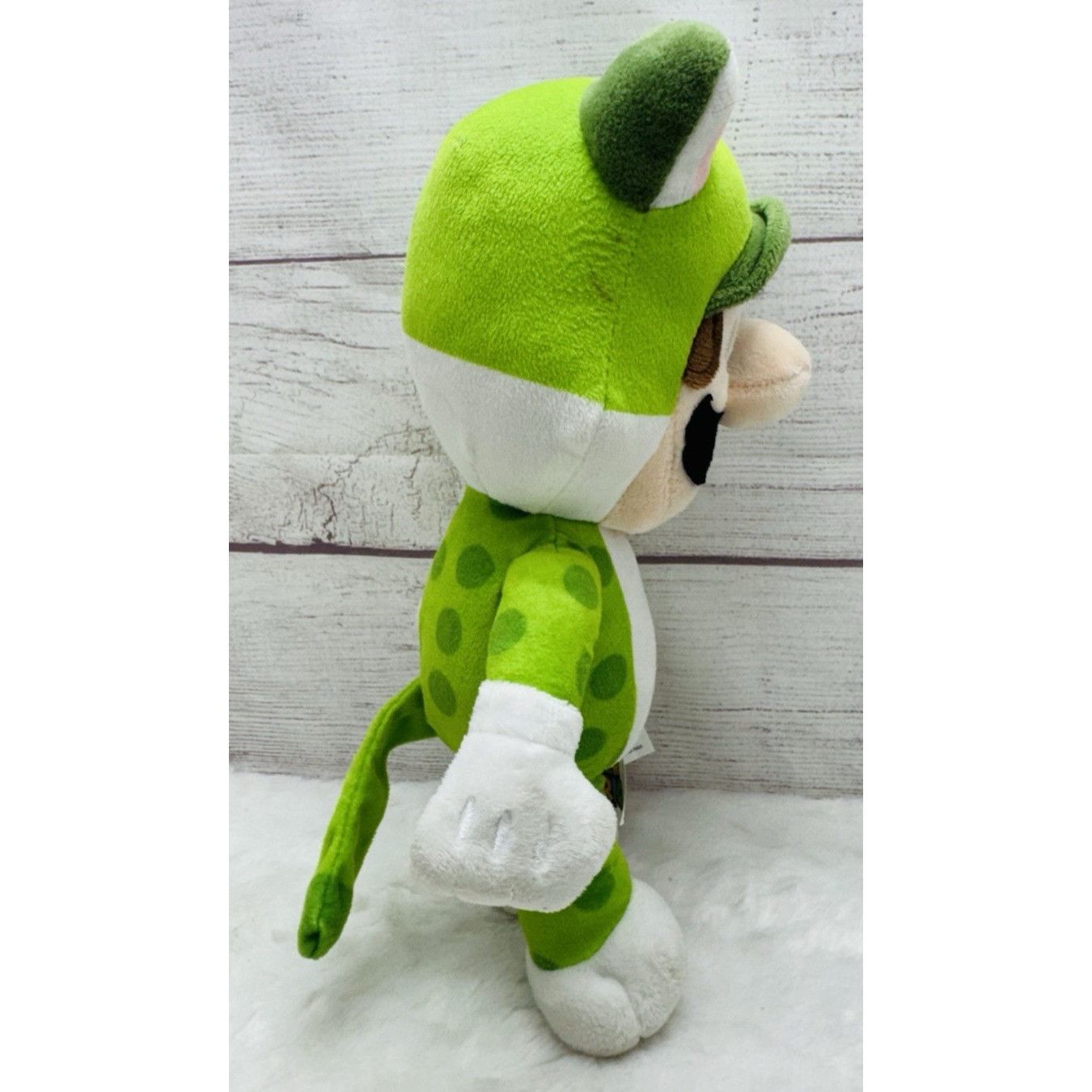 Nintendo SUPER MARIO BROS LUIGI Green Cat Suit Plush 12" Nintendo Stu Size ONE SIZE - 10 Thumbnail