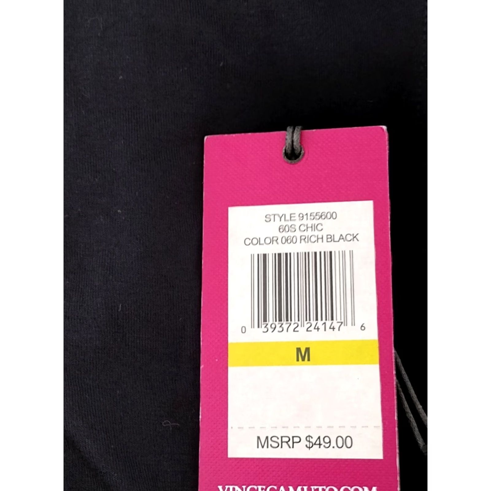 Vince Camuto Vince Camuto Women Short Sleeveless Dress Crew Neck Side Overlap Black M Dress Women's Sleeveless Blended Fabric Knit Short Solid 90s? Size 32" / US 10 / IT 46 - 6 Thumbnail