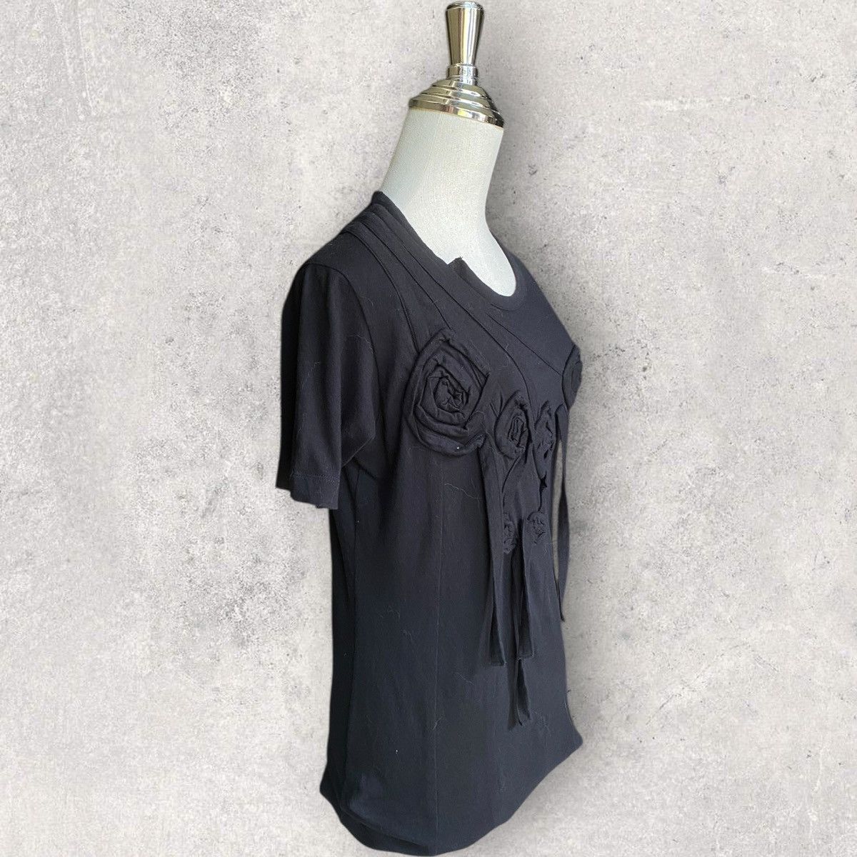 Yohji Yamamoto Yohji Yamamoto Noir Floral Appliqué T Shirt Size M / US 6-8 / IT 42-44 - 3 Thumbnail