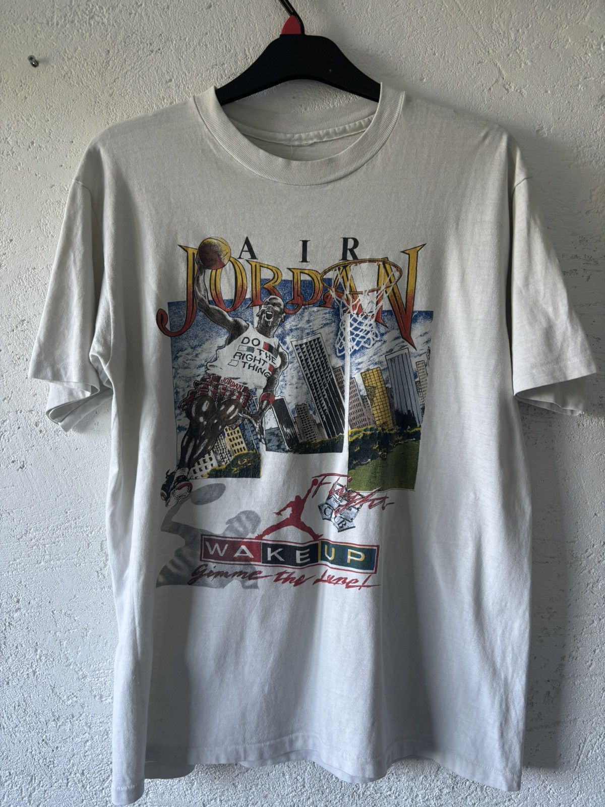 Vintage Vintage Air Jordan Single stich tee Size US XL / EU 56 / 4 - 1 Thumbnail