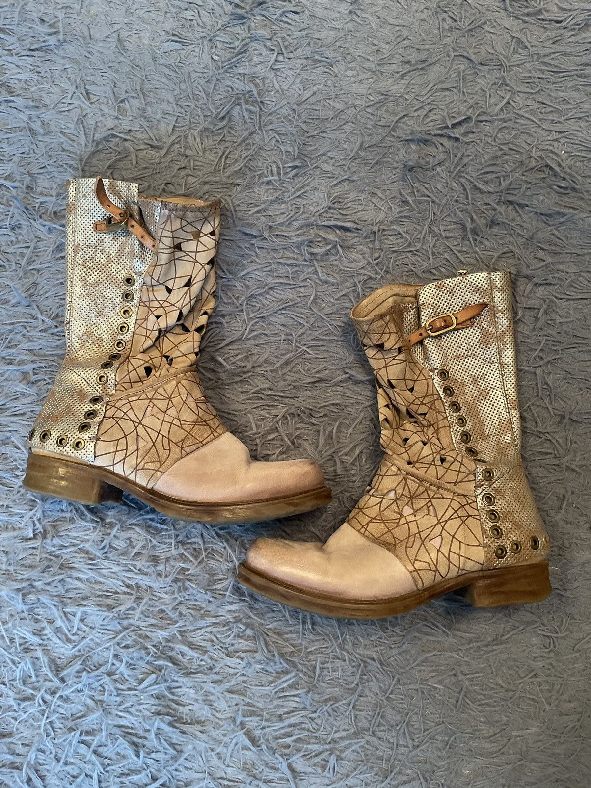 Airsteps A.S. 98 real leather avant garde boho style boots