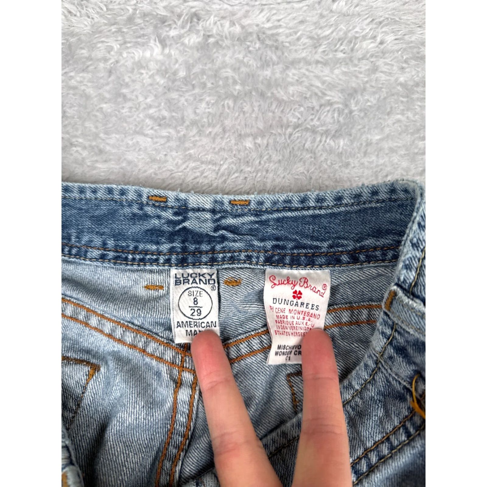 Lucky Brand VINTAGE Lucky Brand Jeans Women 8 Blue Denim Cropped 29x24 Casual Classic 5-Pocket Womens Size 30" / US 8 / IT 44 - 6 Thumbnail