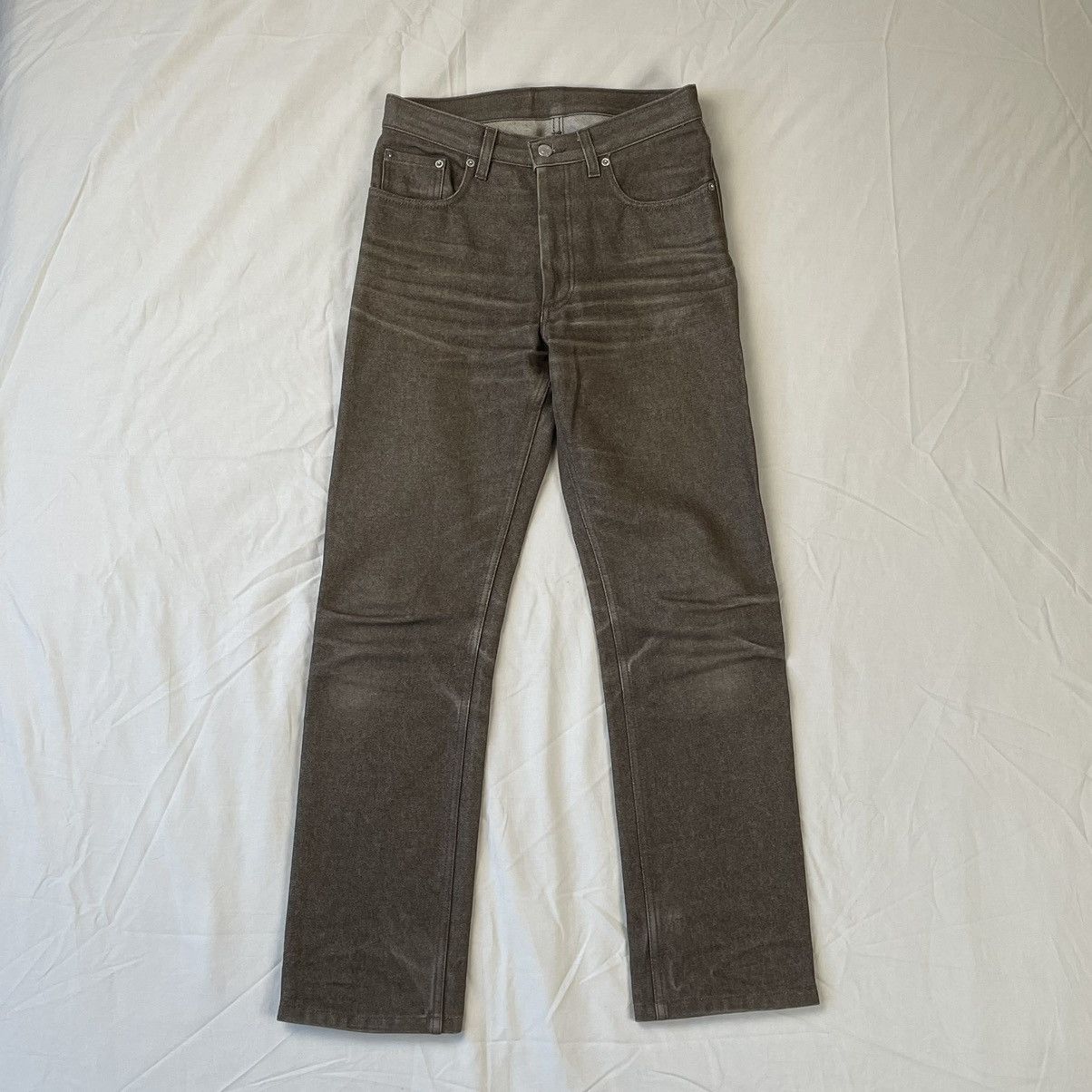 Helmut Lang 90s Helmut Lang Brown Raw Denim Jeans Size US 28 / EU 44 - 1 Thumbnail