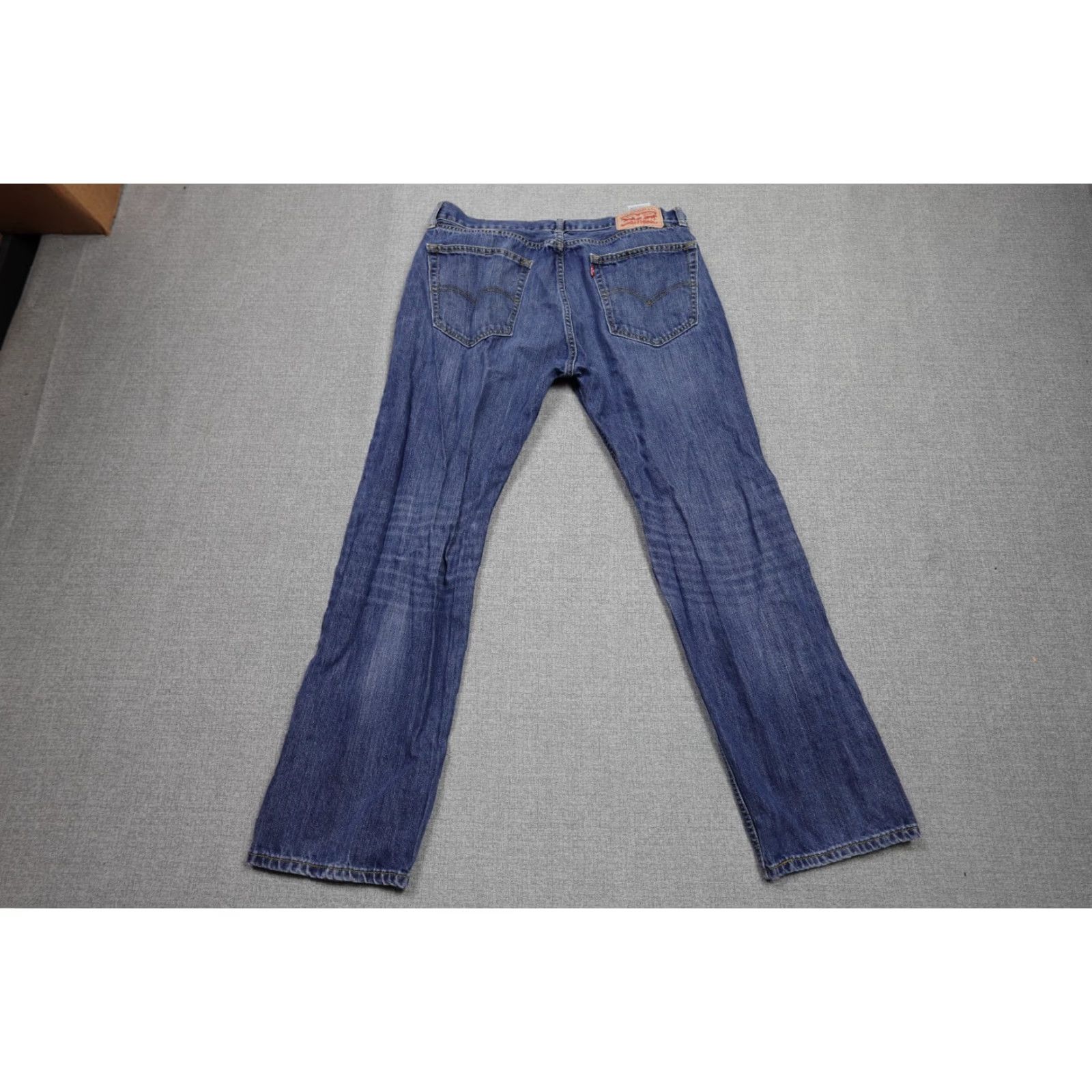 Levi's Levi's 505 Jeans Mens 36x32 Blue Regular Fit Western Cowboy Rancher Dark Wash Jeans Men 36 Regular Blue Cowboy Western 505 Mens Size US 36 / EU 52 - 4 Thumbnail